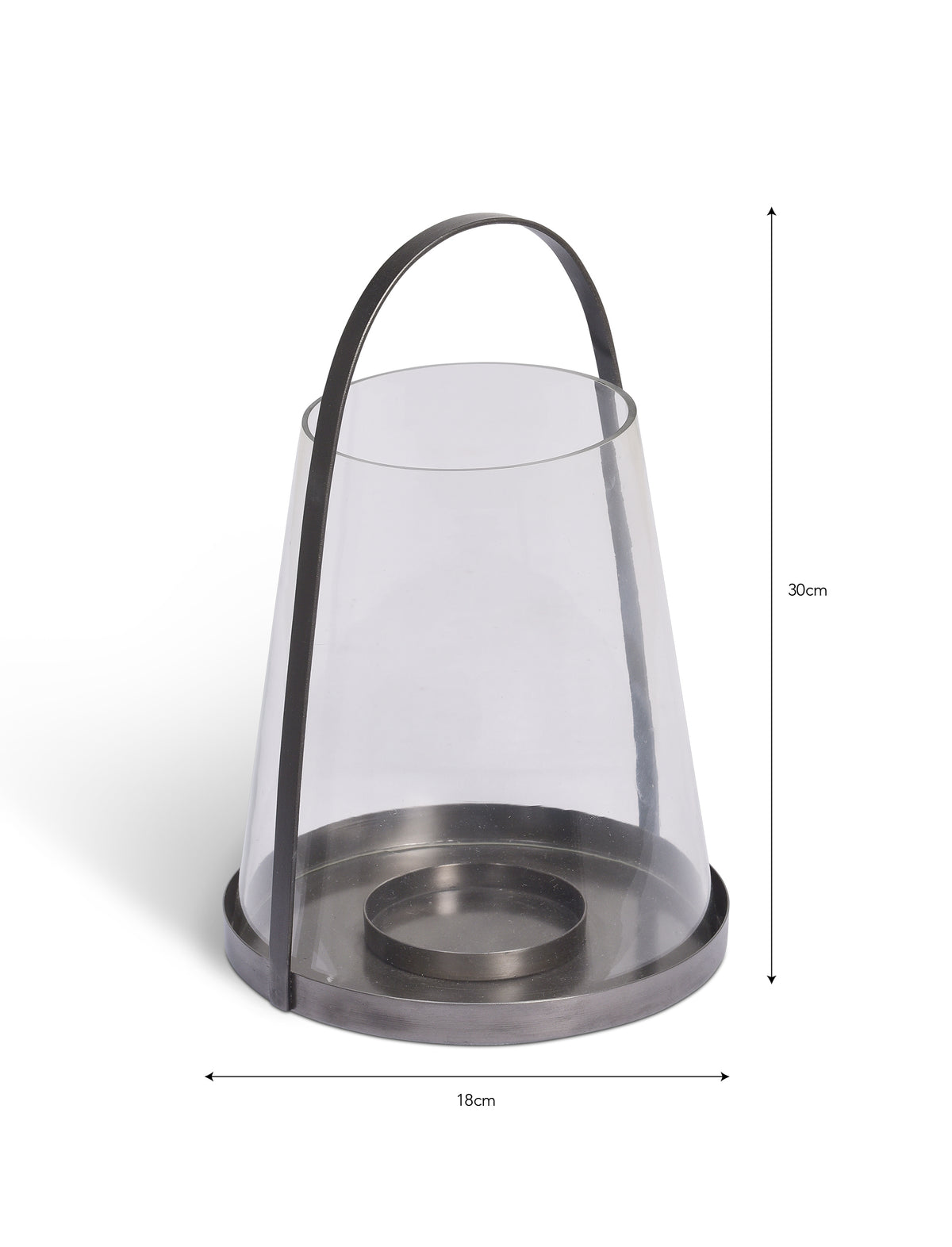 Farringdon Lantern – Steel, Dark Grey, Small