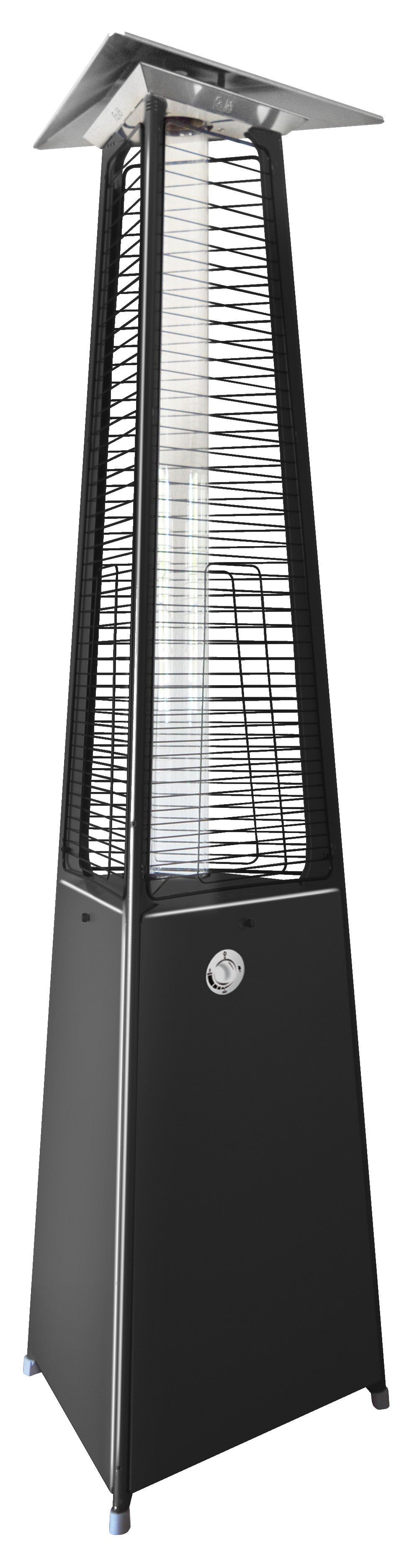 Italkero Falò EVO Outdoor Flame Heater – Matte Black (Natural Gas)