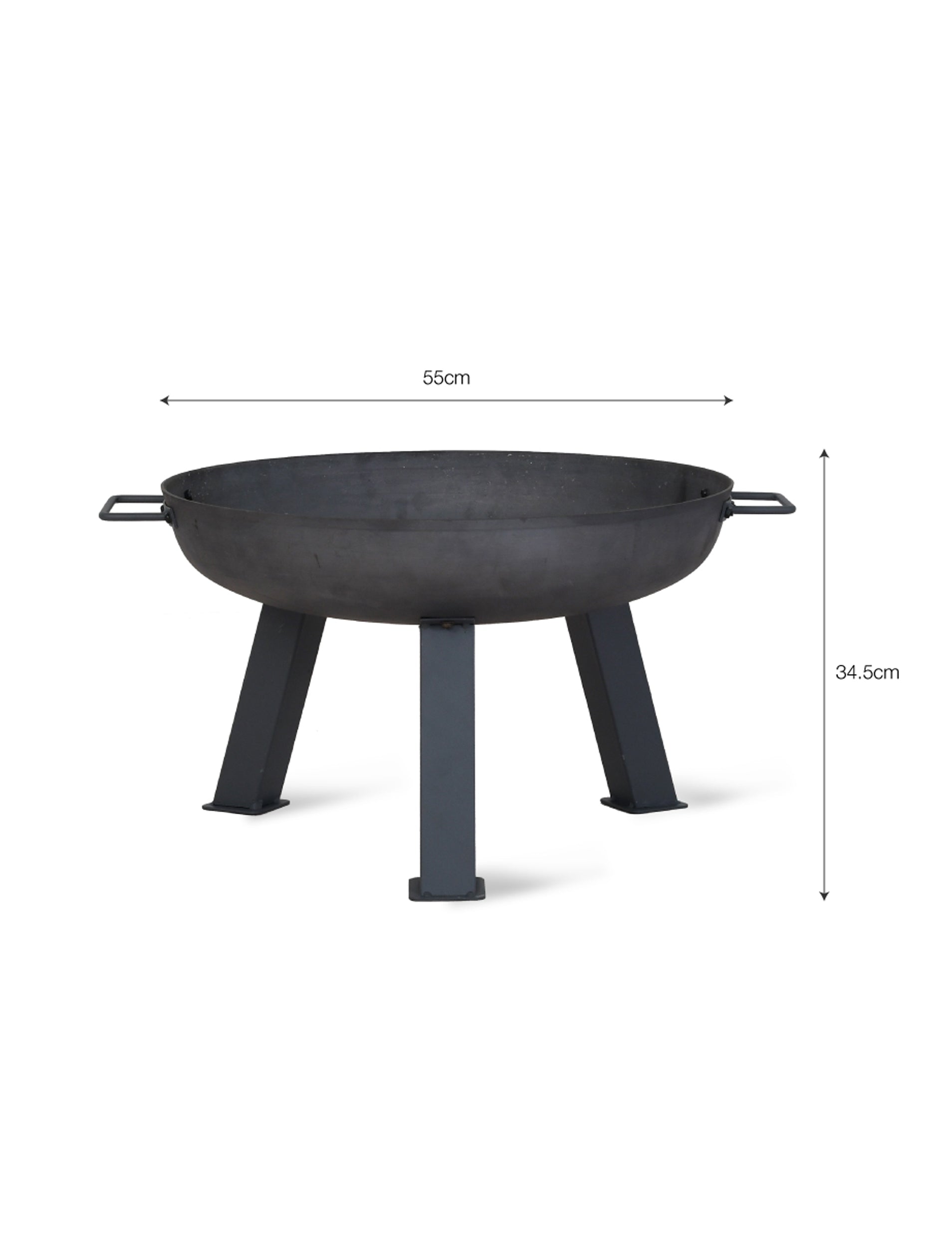 Garden Trading Foscot Cast Iron Fire Pit – Grey, Small