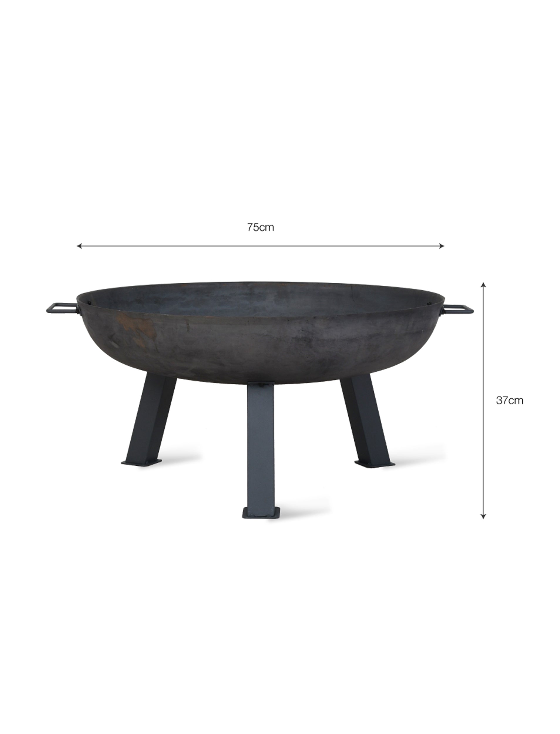 Garden Trading Foscot Cast Iron Fire Pit – Grey, Medium