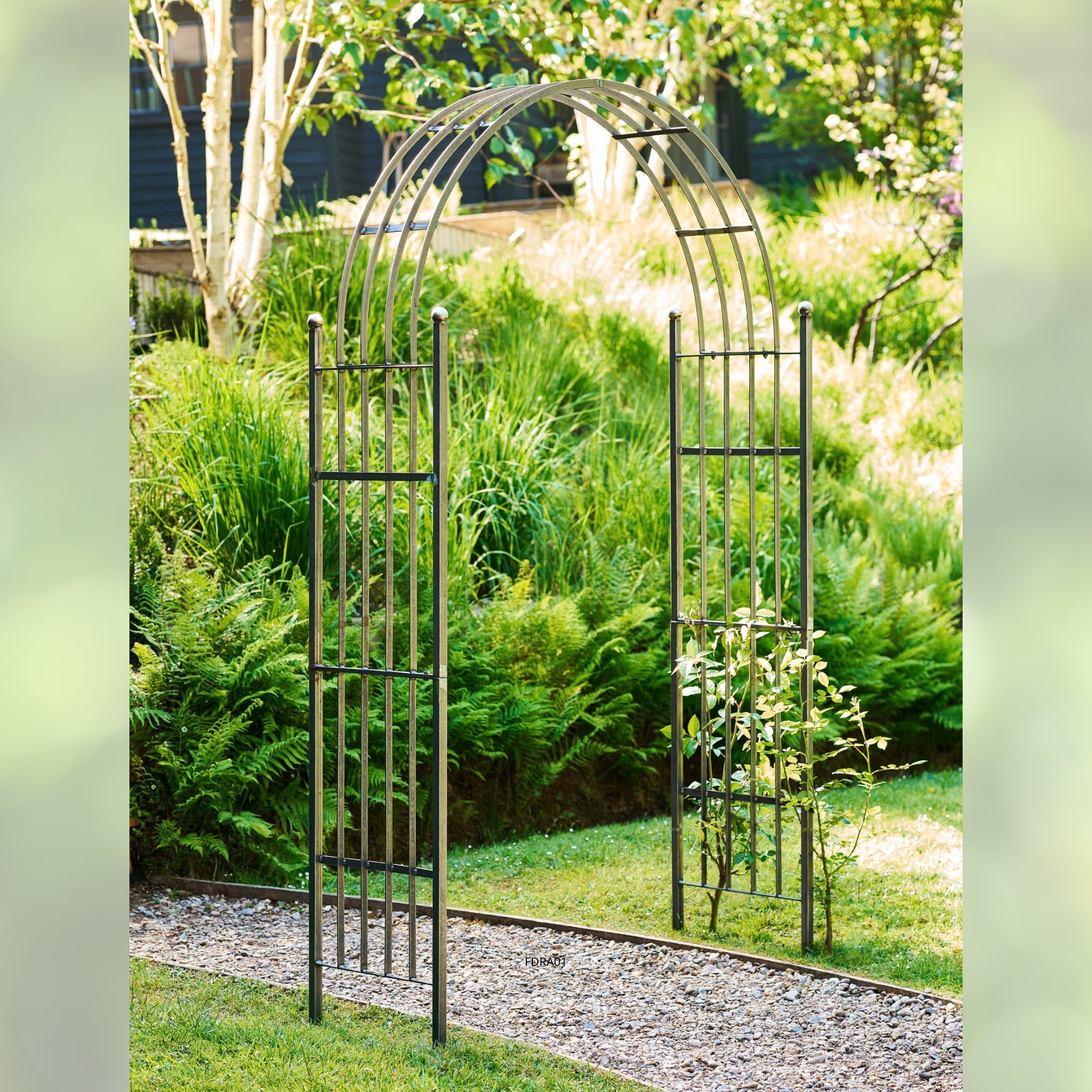 Farringdon Domed Rose Arch – Raw Metal