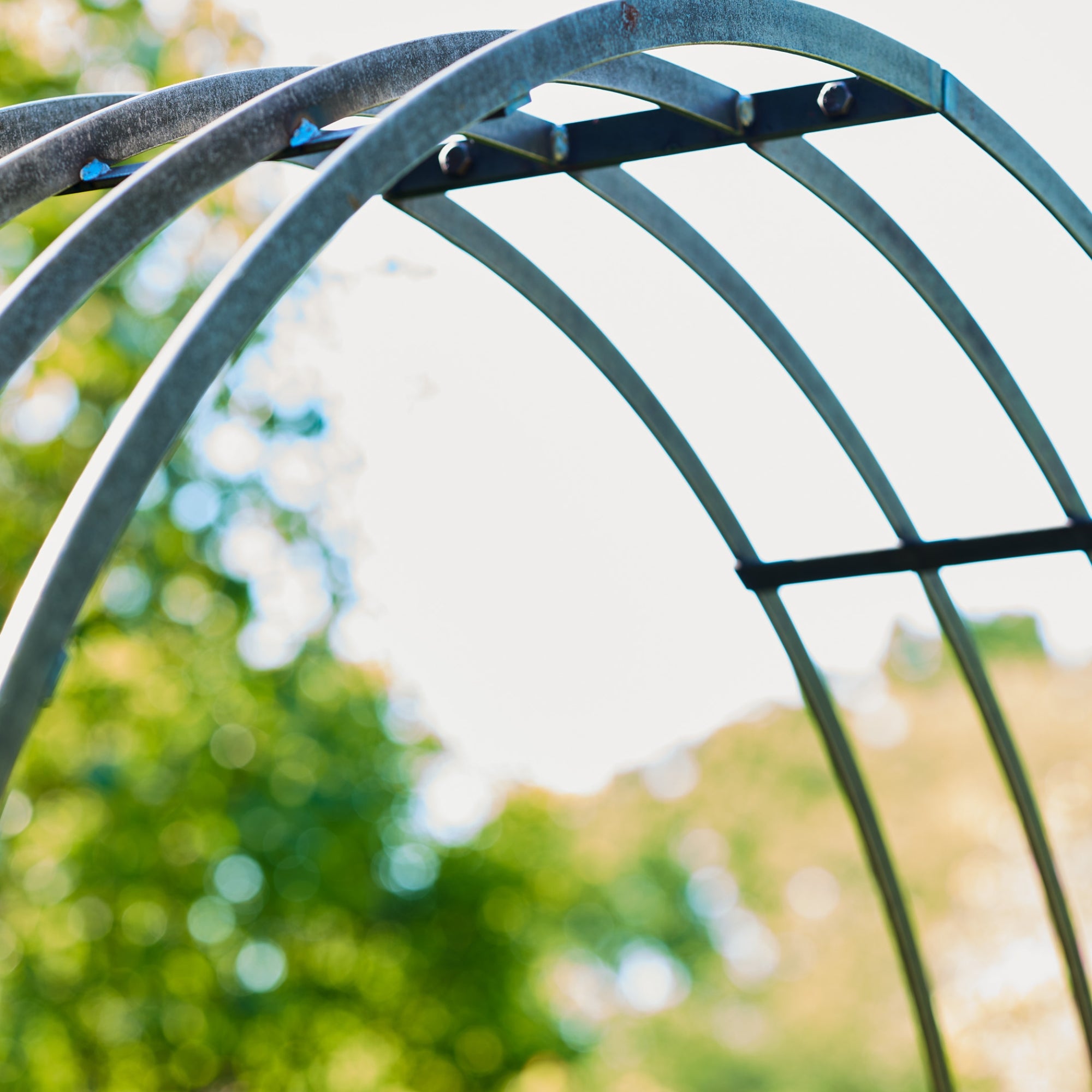 Farringdon Domed Rose Arch – Raw Metal