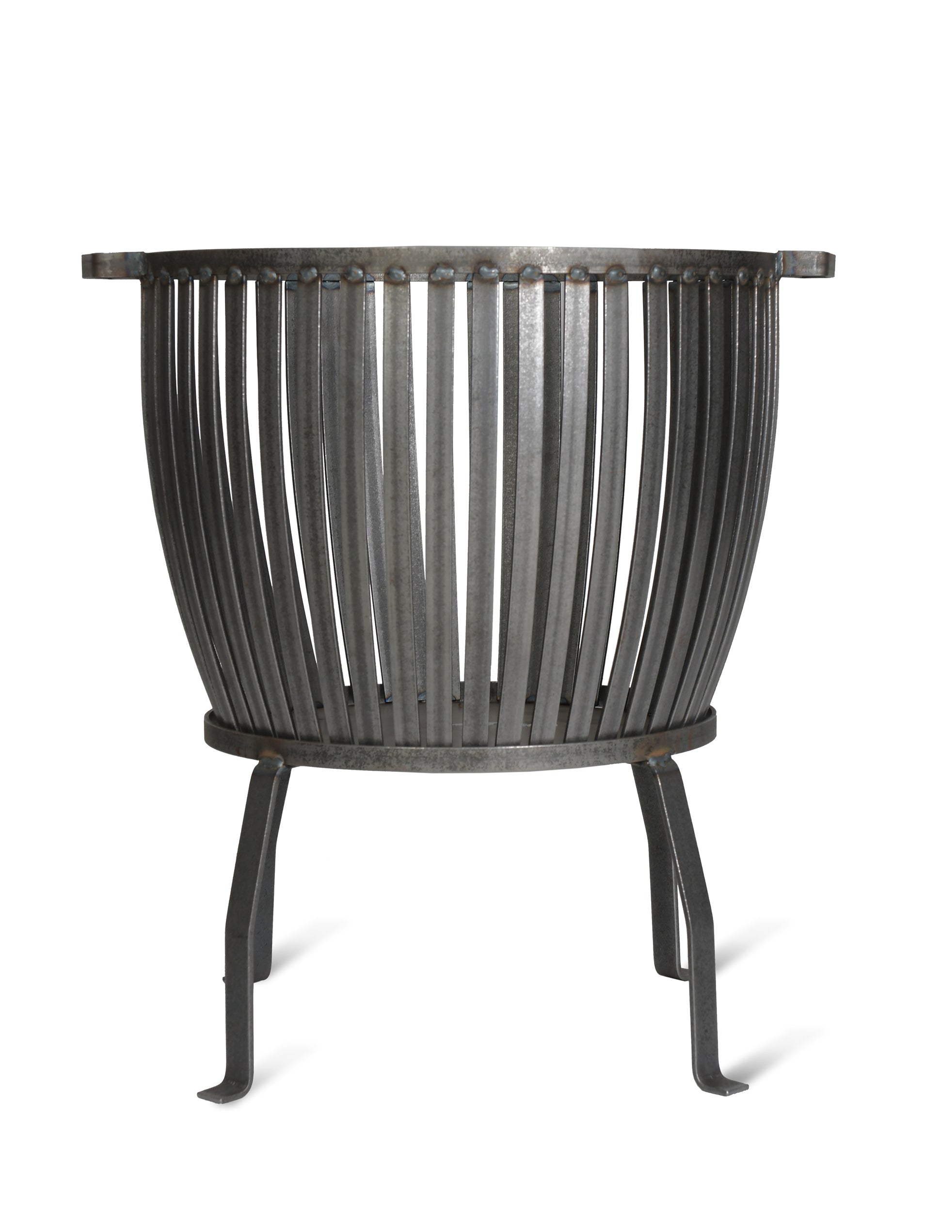 Garden Trading Barrington Steel Fire Pit – Grey, Large