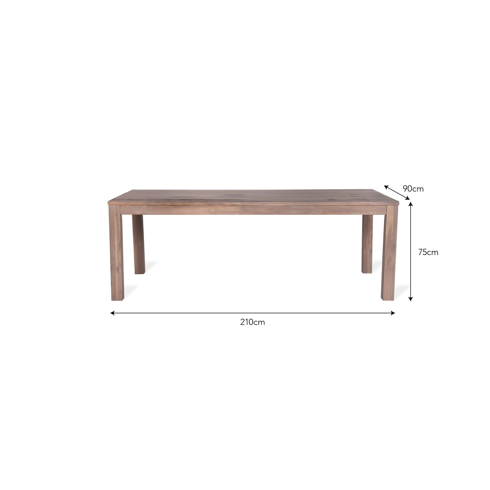 Porthallow Outdoor Dining Table – Natural Acacia