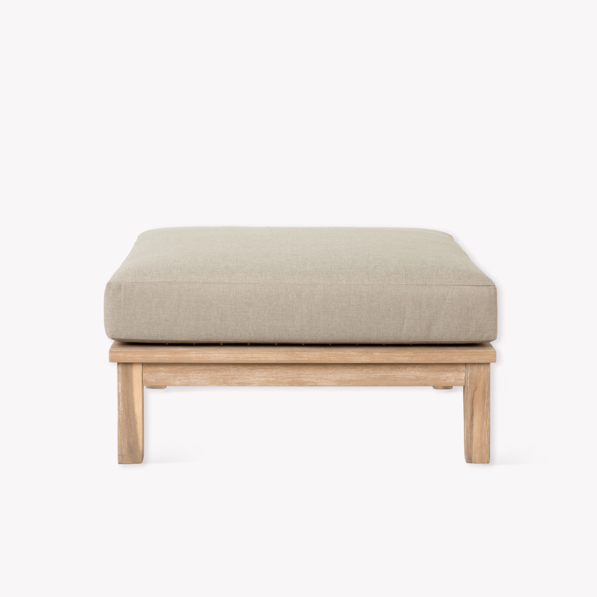Porthallow Ottoman – Natural Acacia Wood