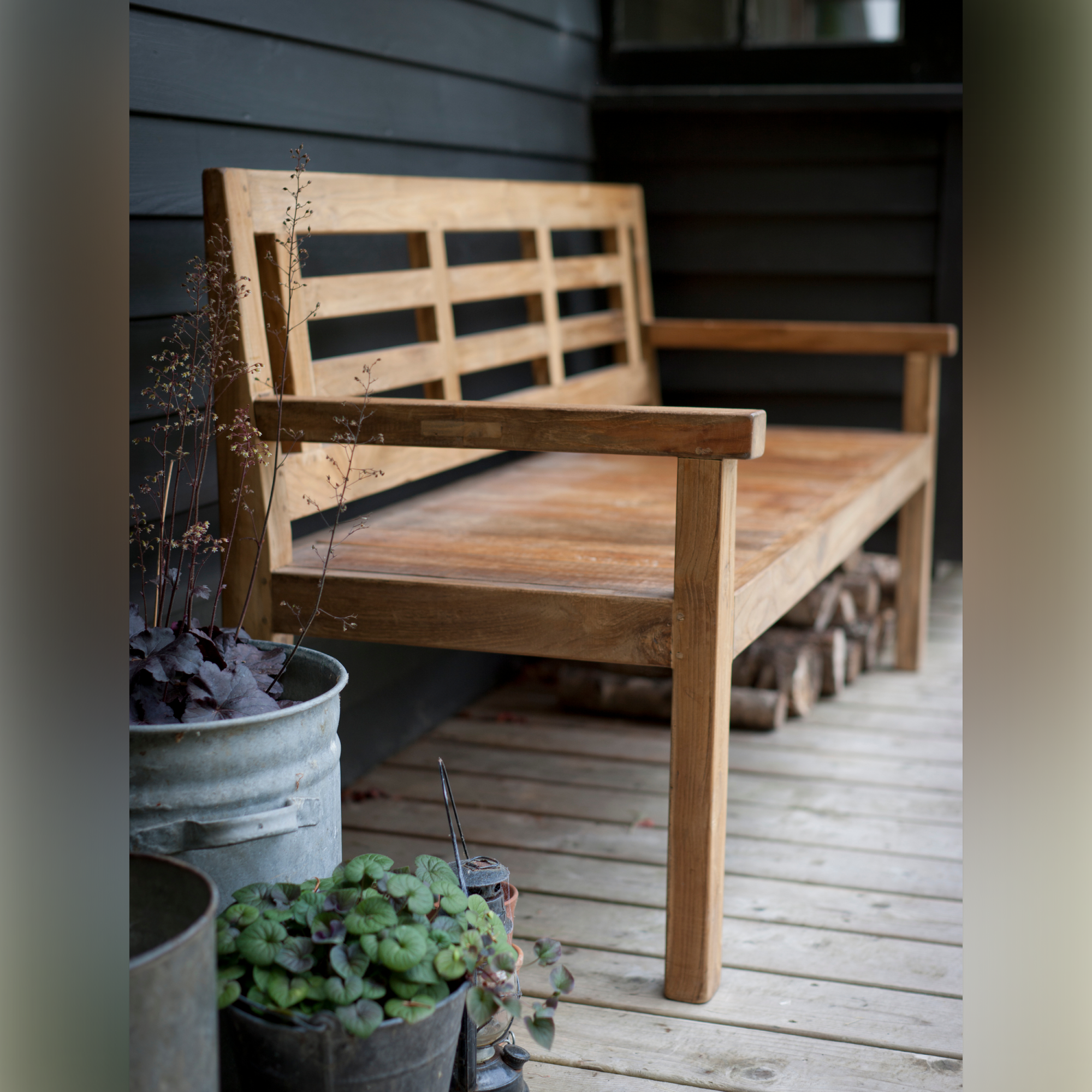 Chastleton Outdoor Bench – Reclaimed Teak