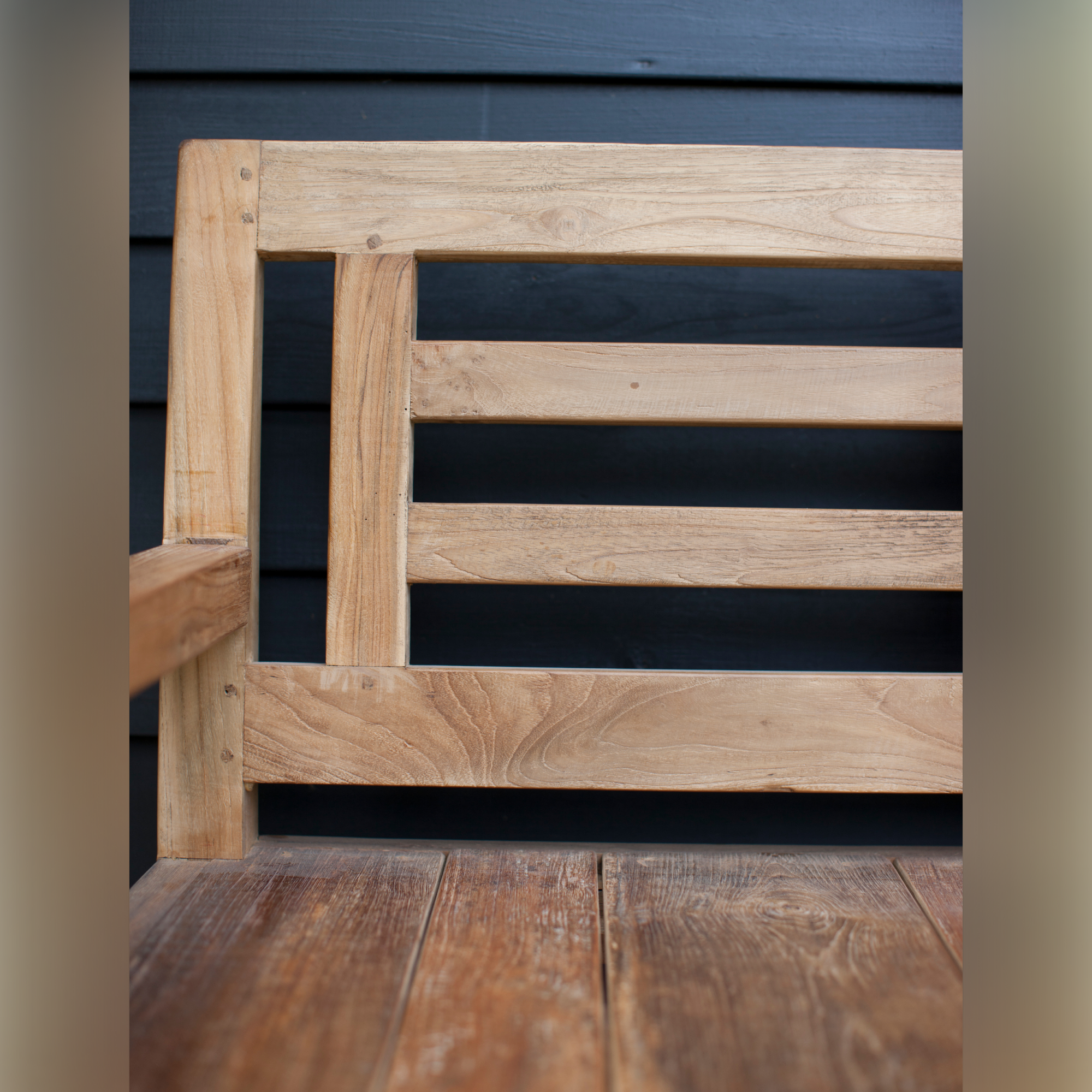 Chastleton Outdoor Bench – Reclaimed Teak