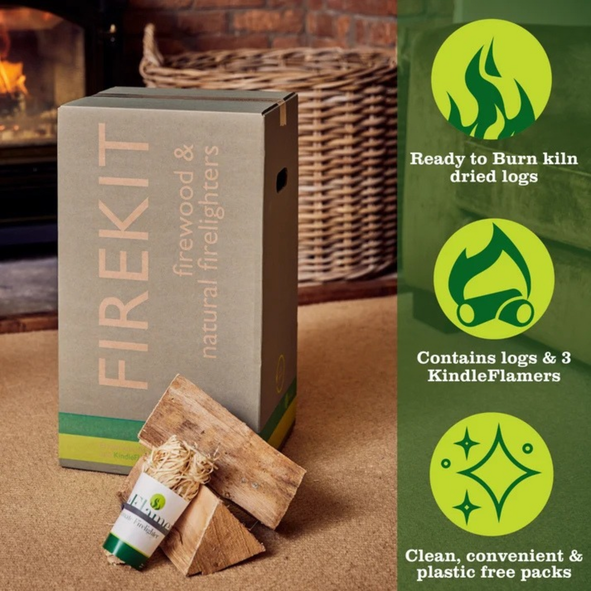 Firewood & Firelighter Kit