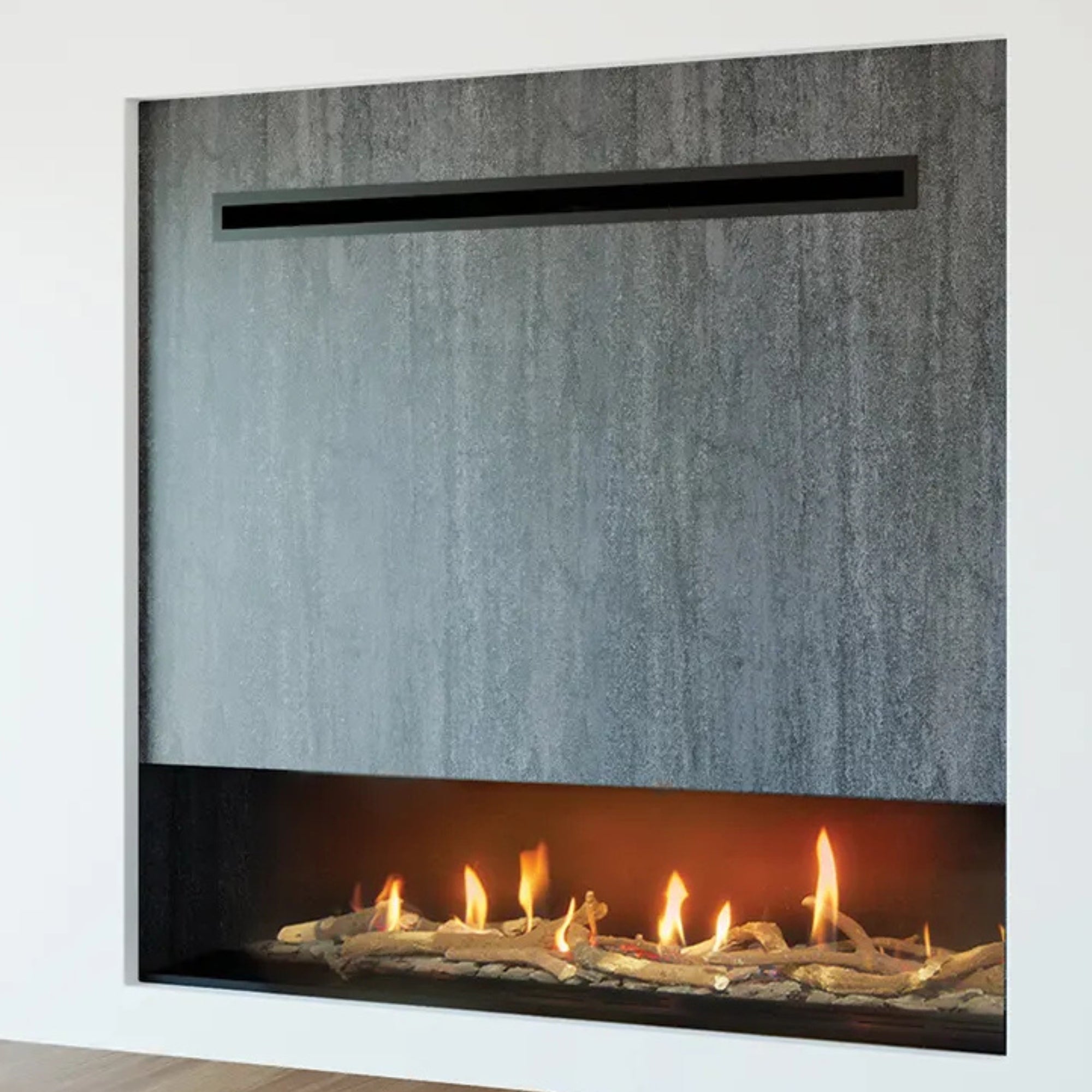 Italkero Focus Outdoor Built-In Gas Fire Insert with INOX Rain Cover