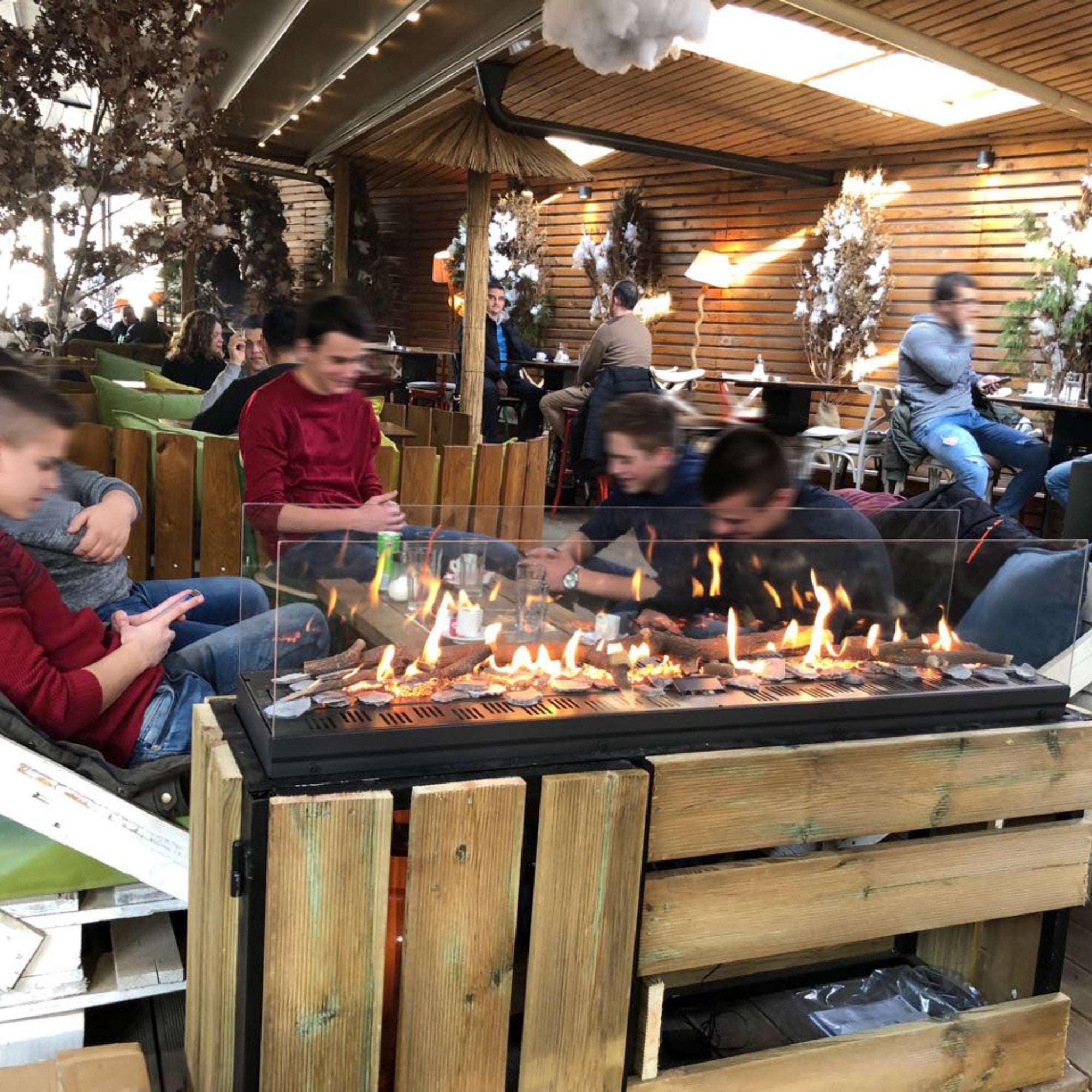 Italkero Snake Gas Fire Insert – Indoor or Outdoor