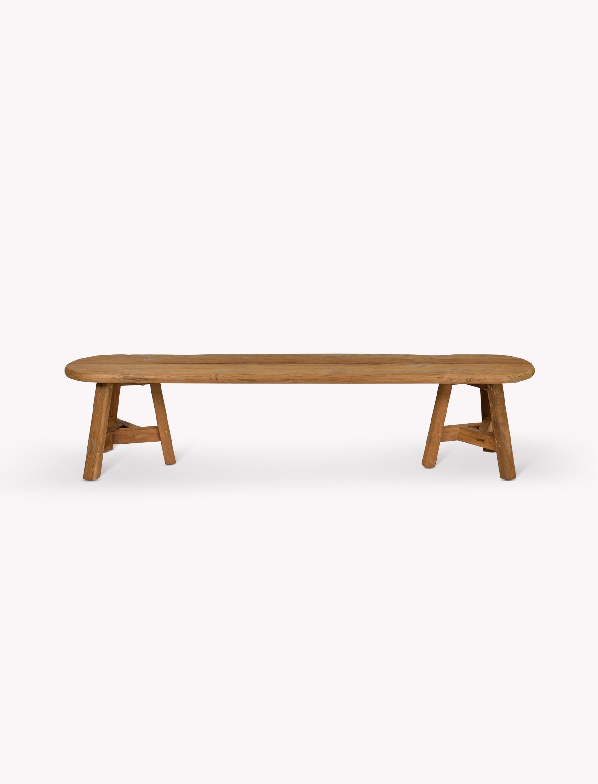 Hawthorne Oval Teak Dining Bench – Indoor/Outdoor