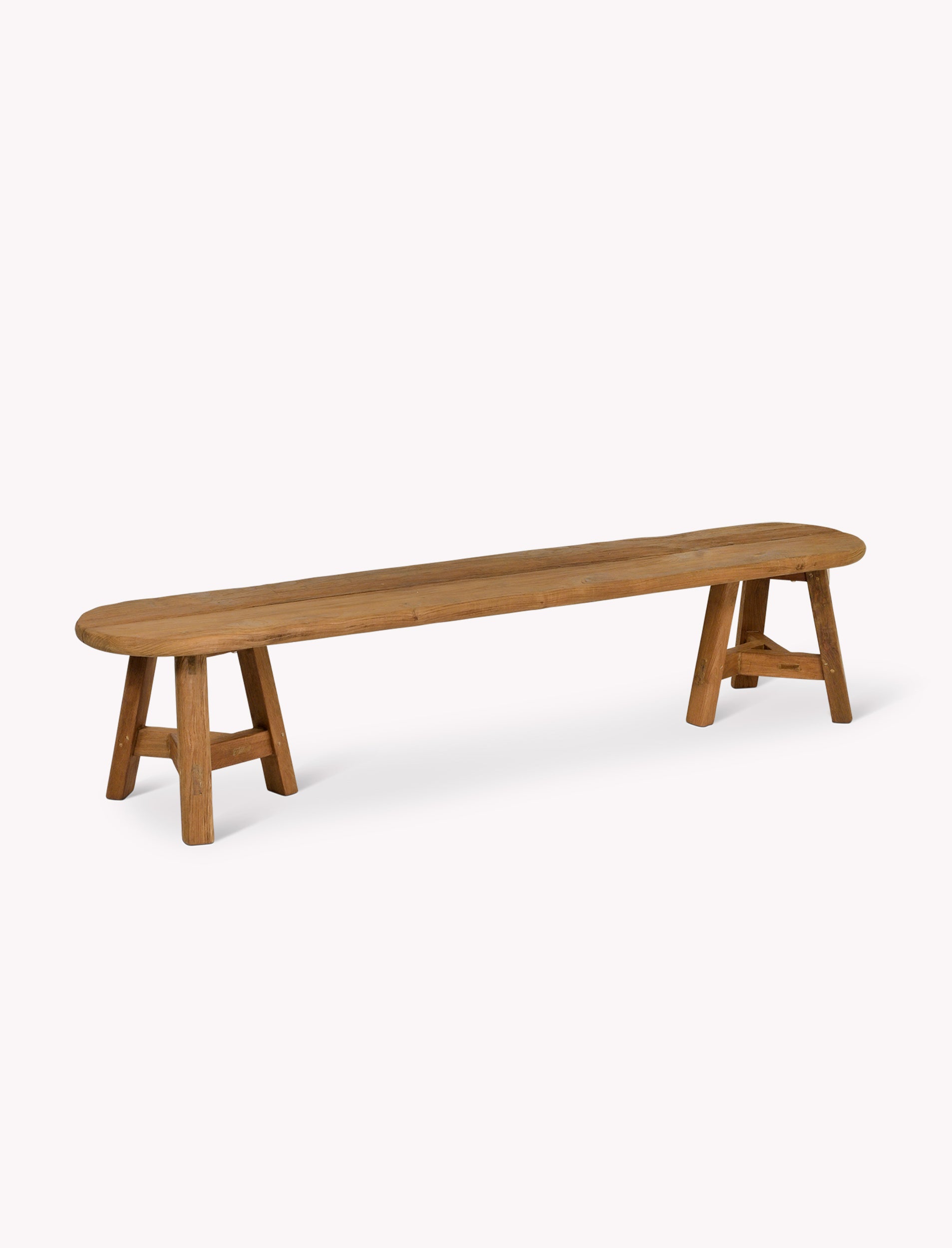 Hawthorne Oval Teak Dining Bench – Indoor/Outdoor