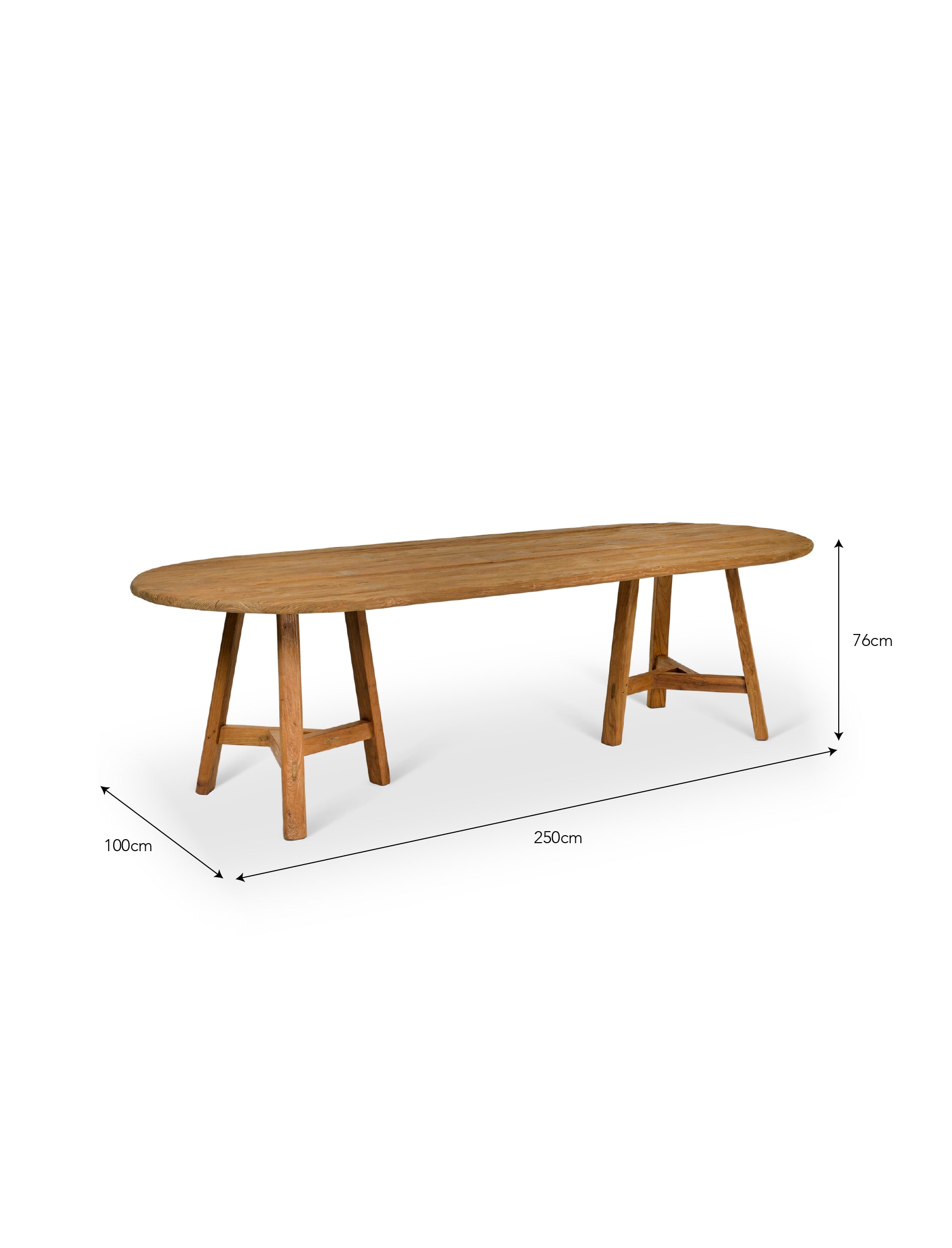 Hawthorne Oval Teak Dining Table – Indoor/Outdoor