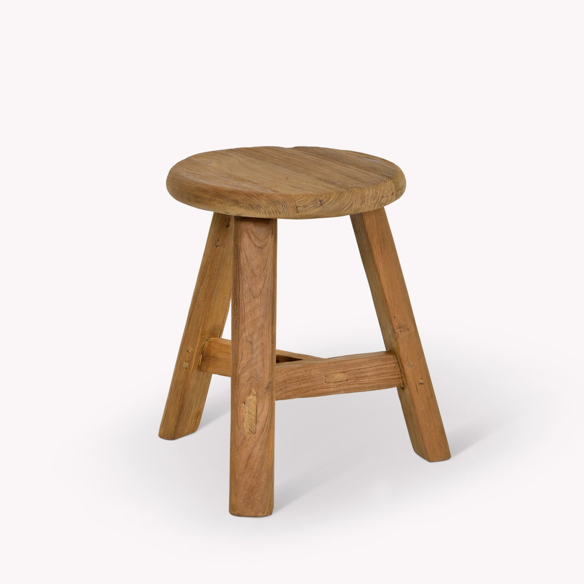 Hawthorne Reclaimed Teak Indoor/Outdoor Stool – Natural