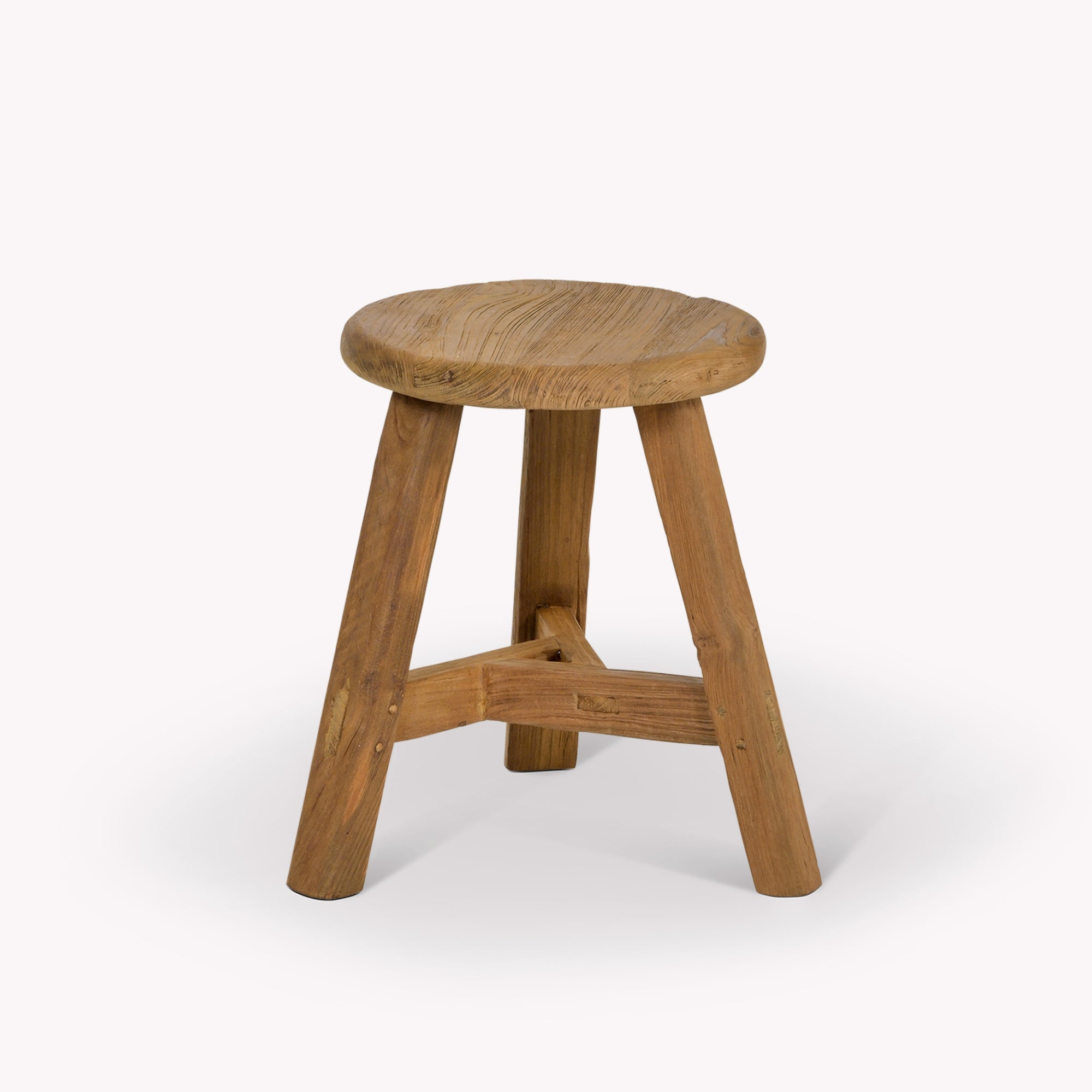 Hawthorne Reclaimed Teak Indoor/Outdoor Stool – Natural