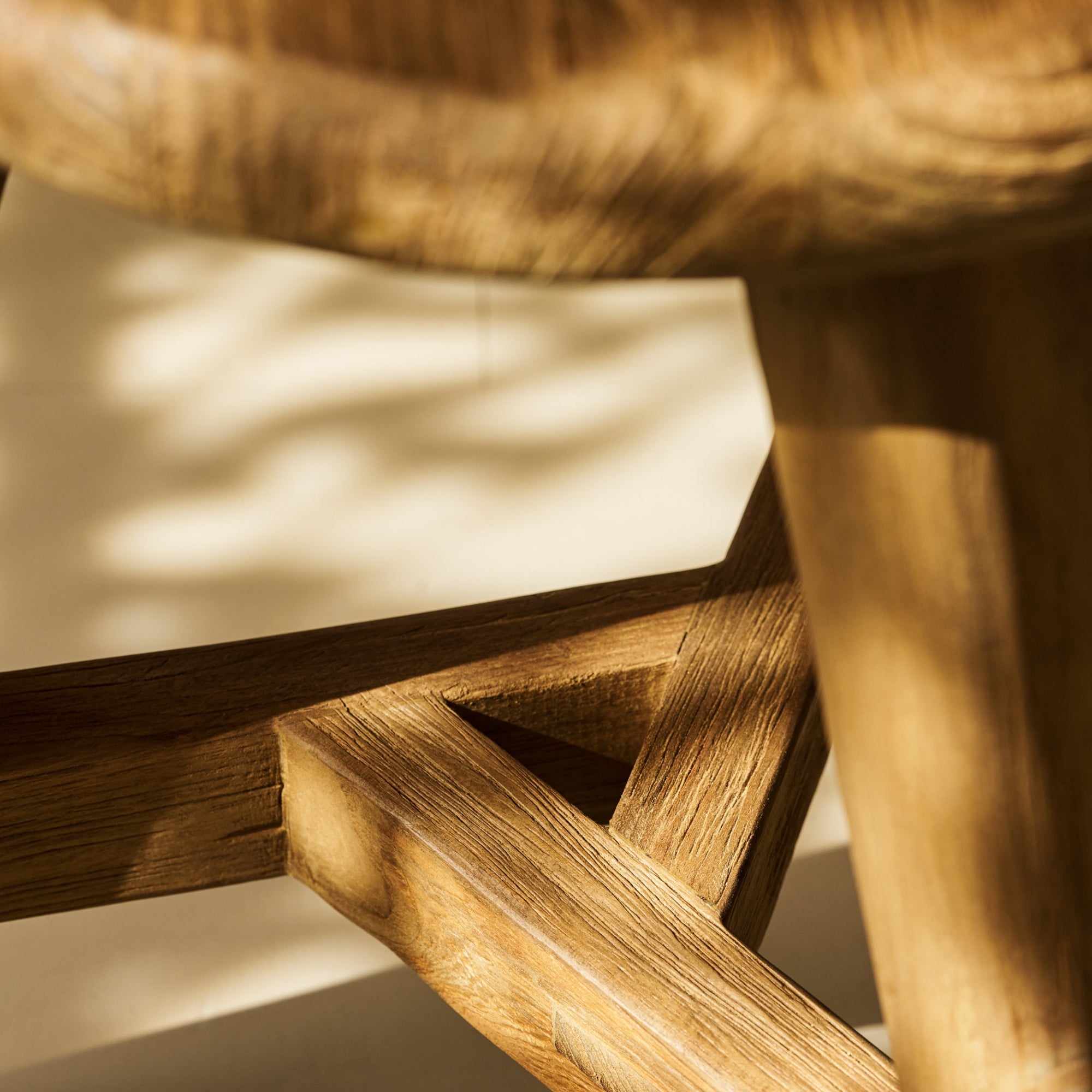 Hawthorne Reclaimed Teak Indoor/Outdoor Stool – Natural
