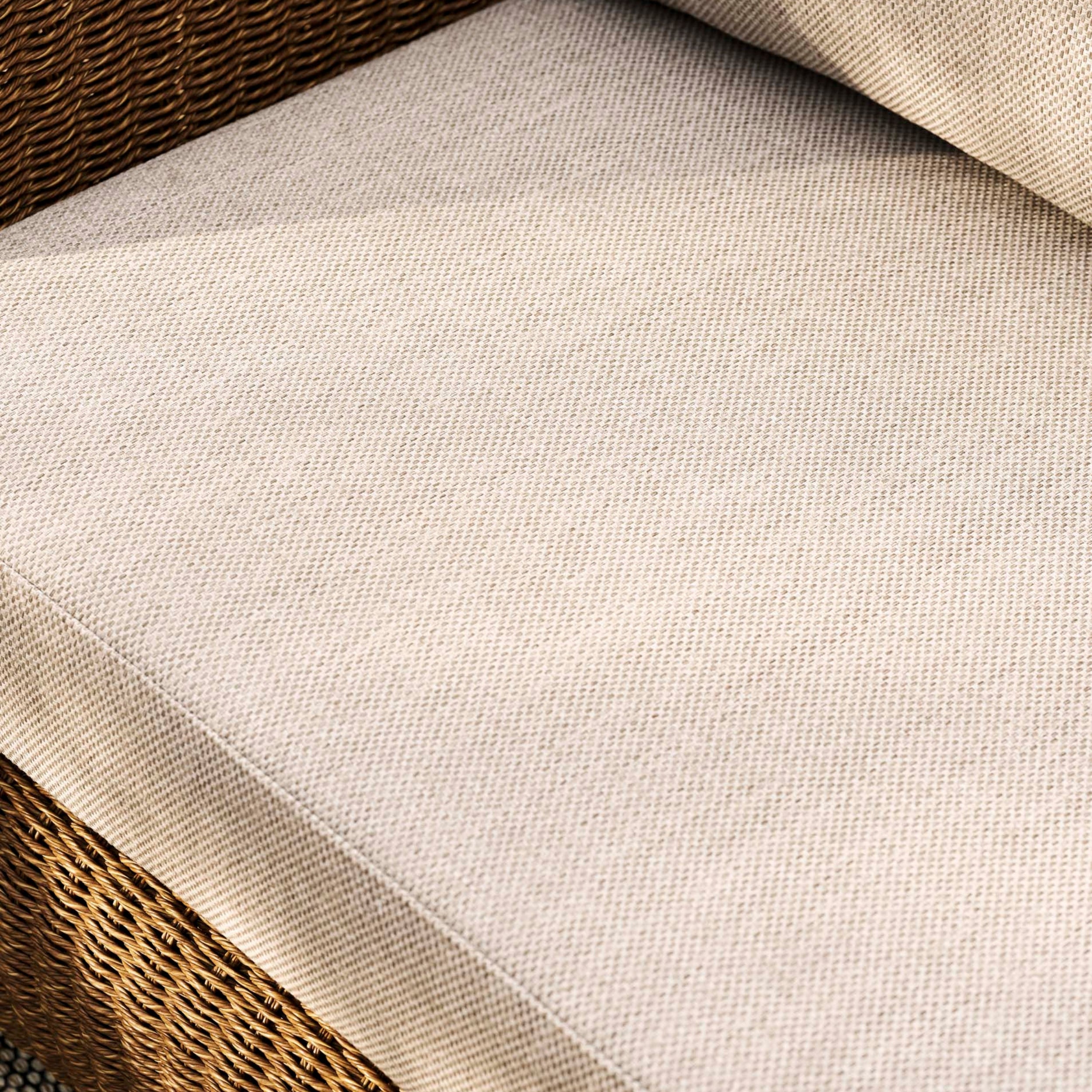 Hambridge 2-Seater Outdoor Sofa Set – PE Rattan & Sintered Stone