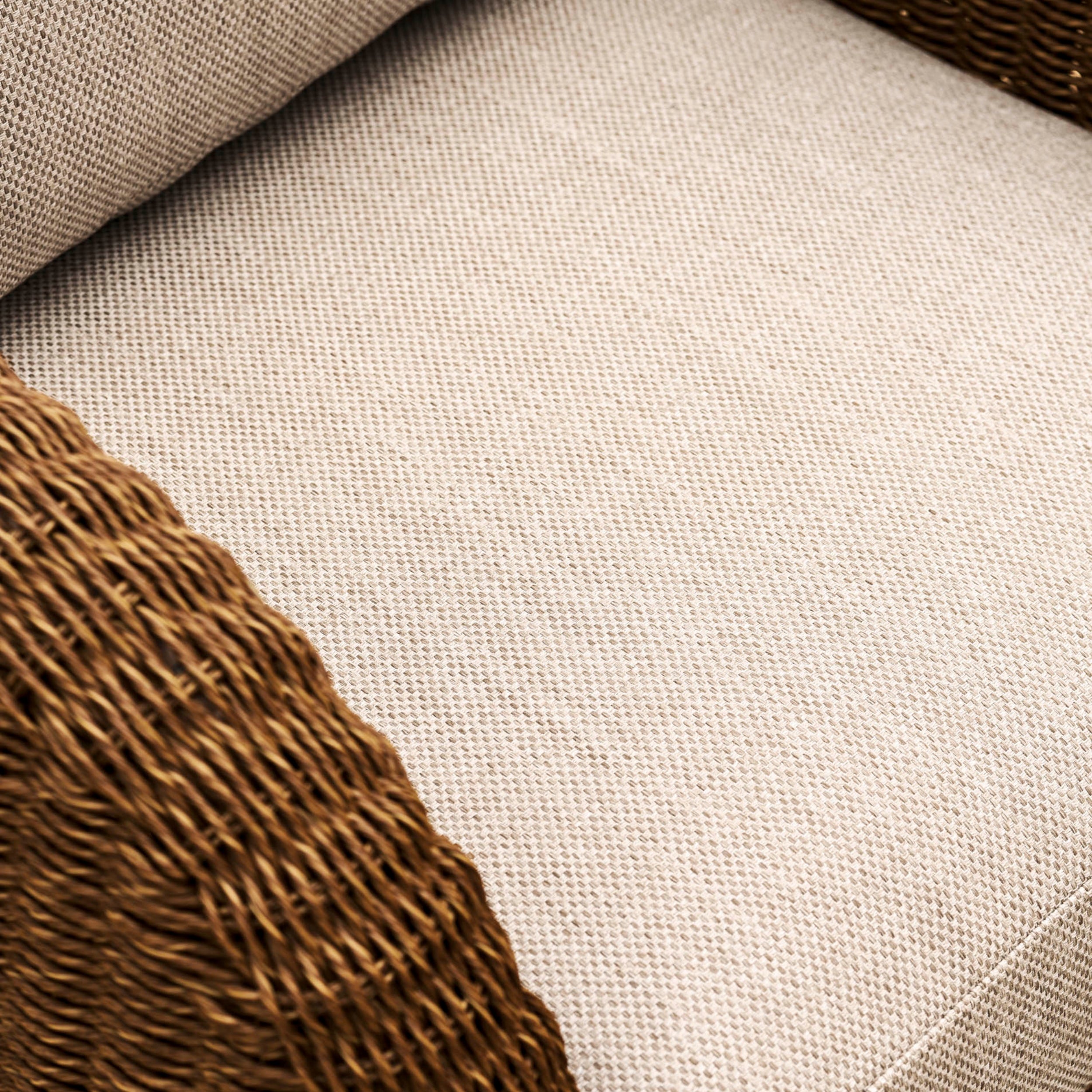 Hambridge 2-Seater Outdoor Sofa Set – PE Rattan & Sintered Stone