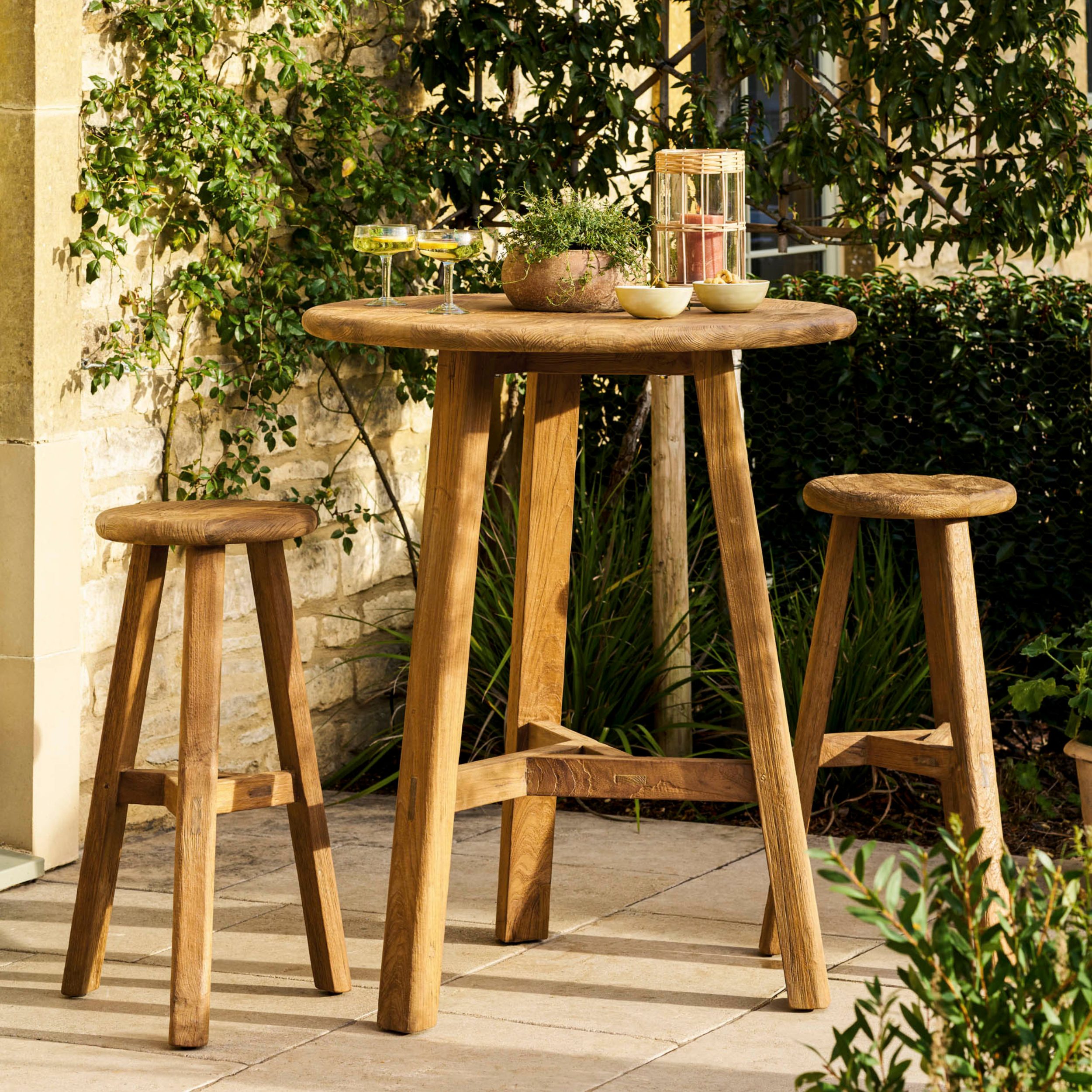 Hawthorne Bar Stool – Reclaimed Teak, Natural