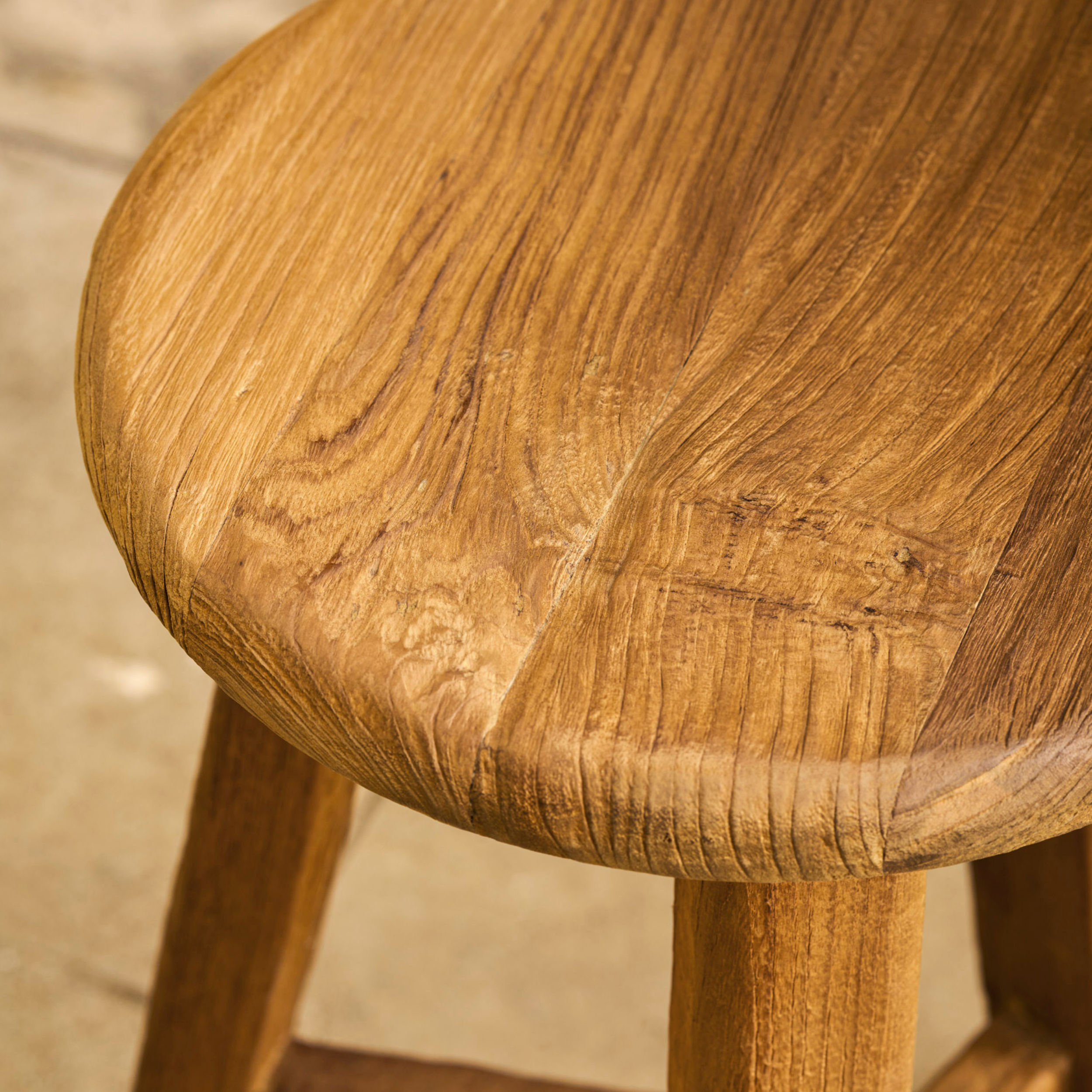 Hawthorne Bar Stool – Reclaimed Teak, Natural