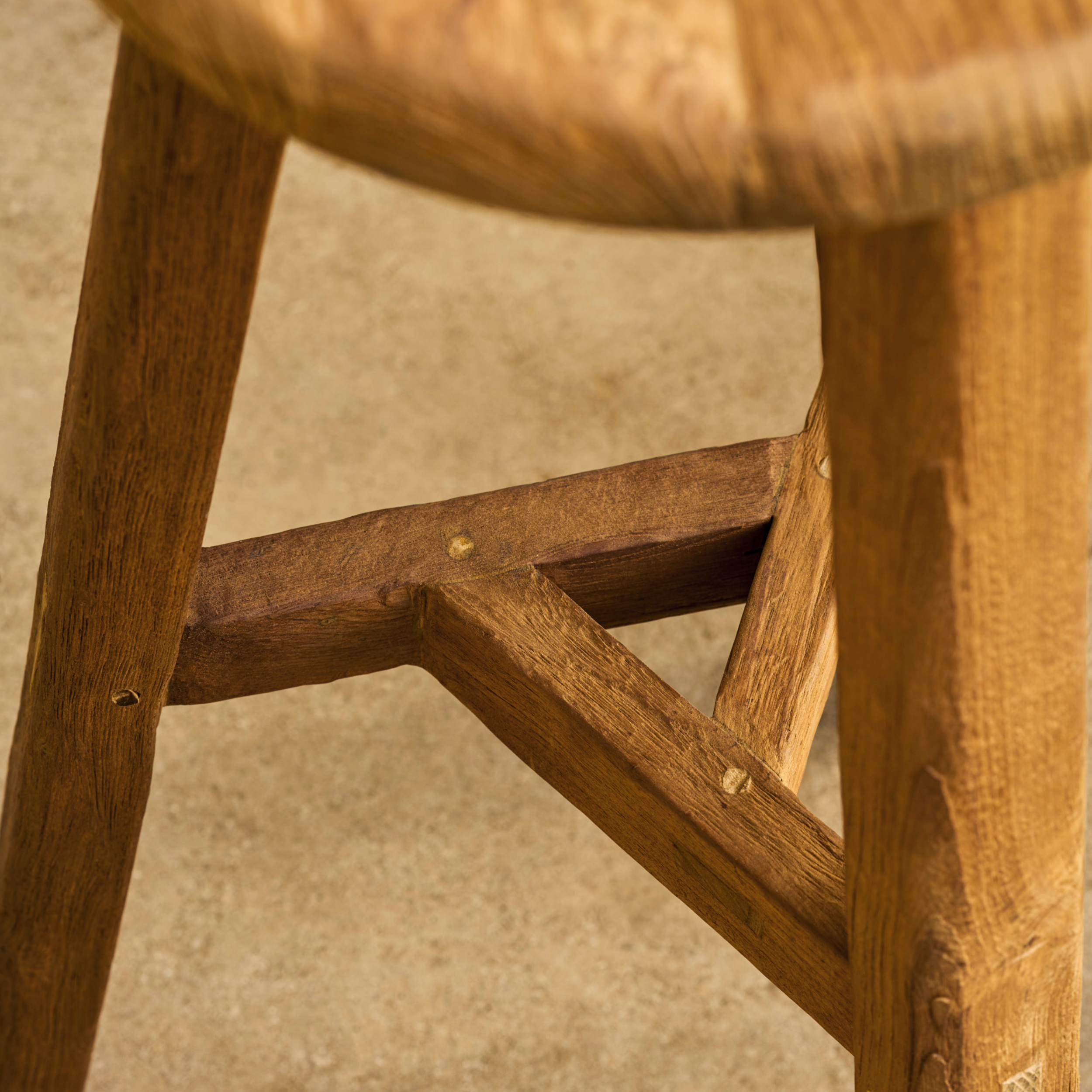 Hawthorne Bar Stool – Reclaimed Teak, Natural