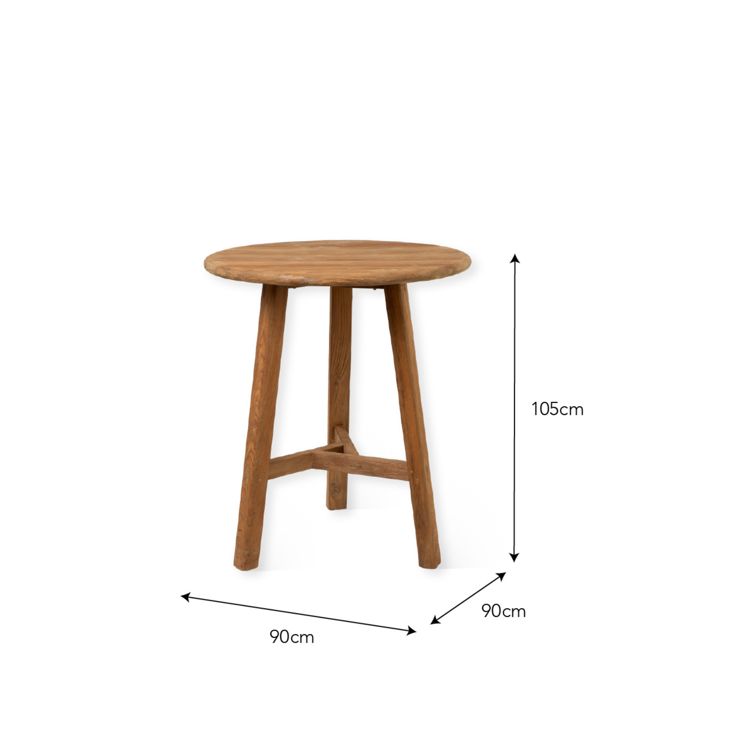 Hawthorne Bar Table – Reclaimed Teak, Natural
