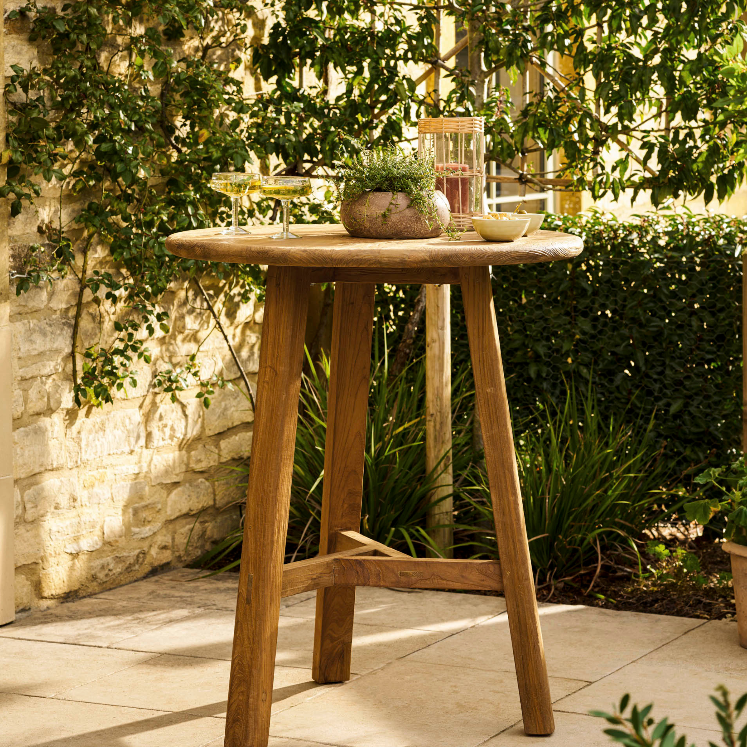 Hawthorne Bar Table – Reclaimed Teak, Natural