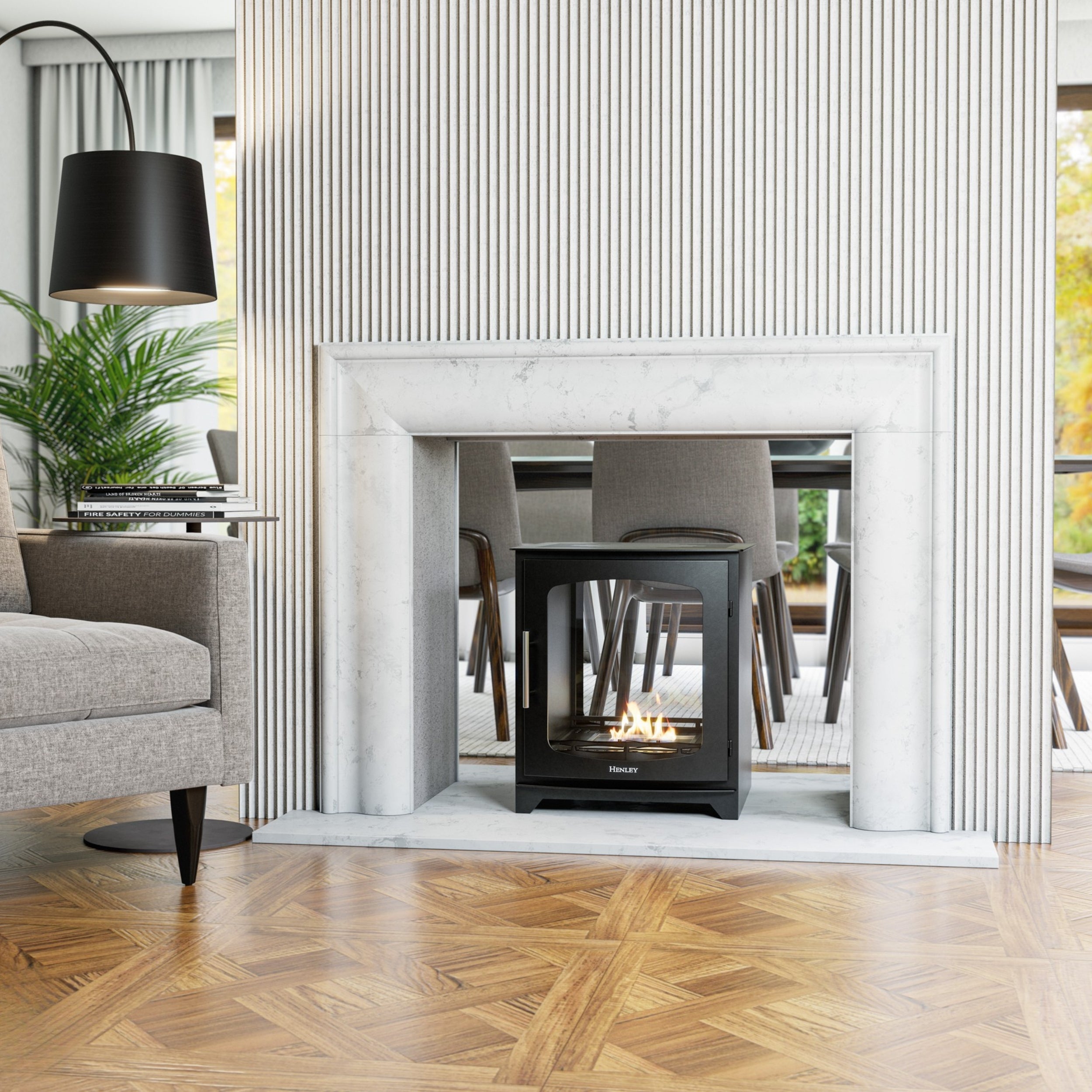 Henley Hazelwood Double Sided Bioethanol Stove