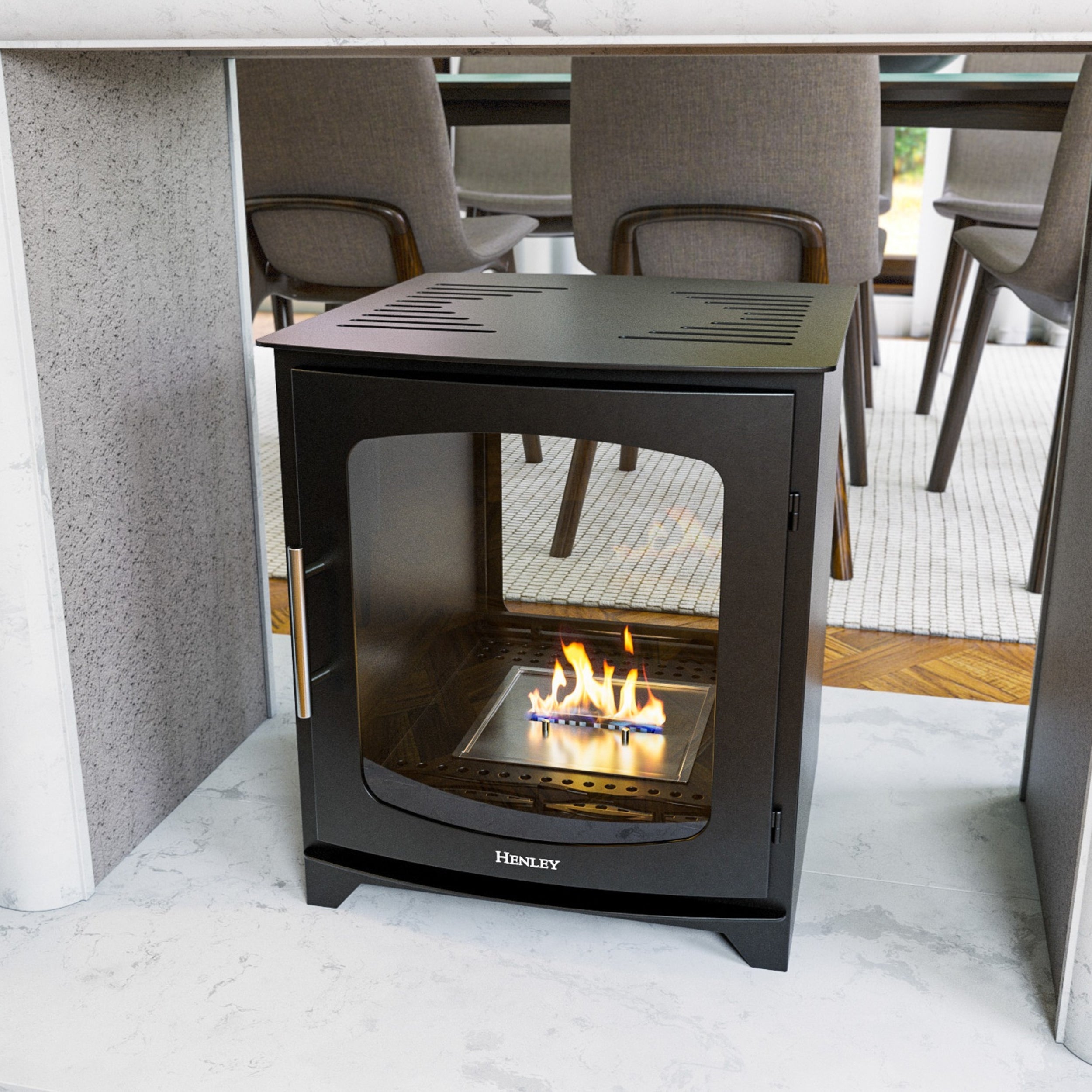 Henley Hazelwood Double Sided Bioethanol Stove