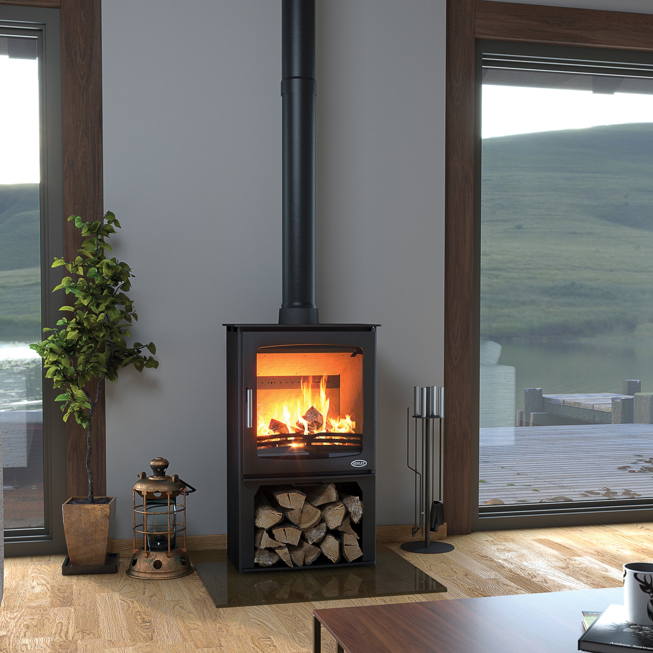 Henley Hazelwood Landscape 5kW Wood Burning Stove