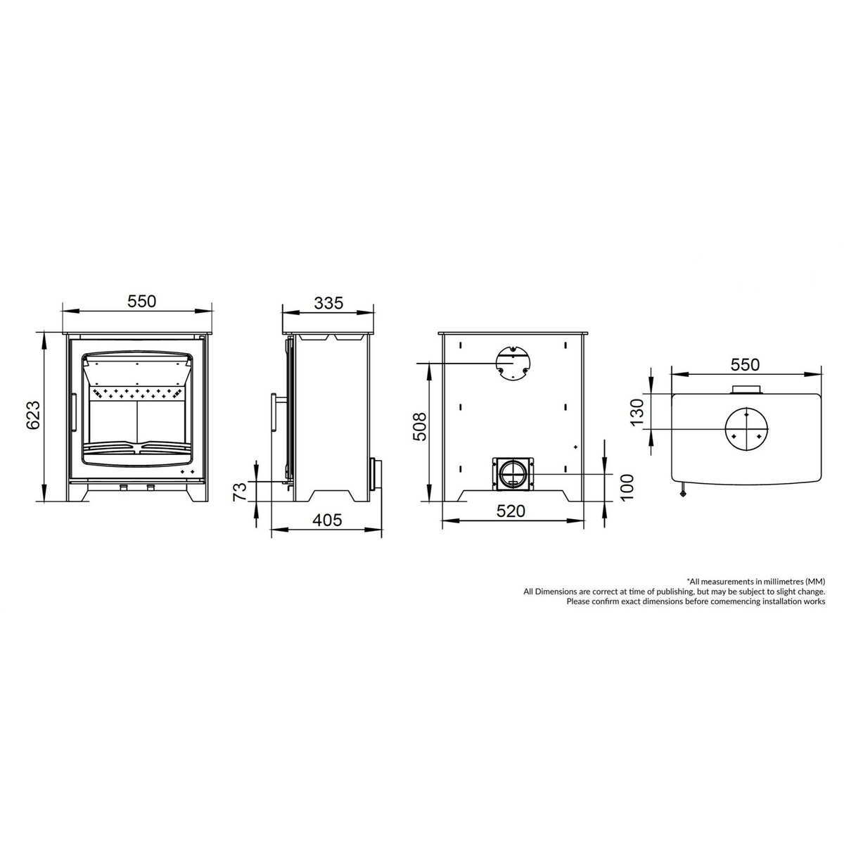 Henley Willow 6.7kW Multi-Fuel Stove