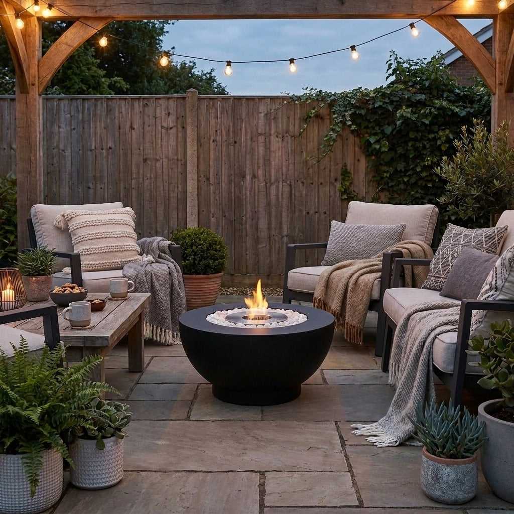 Round Bioethanol Fire Pit – ScandiFlames Circula