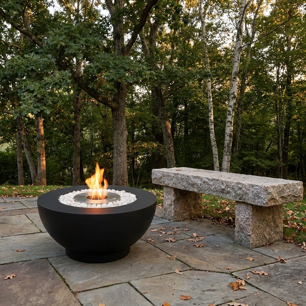 Round Bioethanol Fire Pit – ScandiFlames Circula