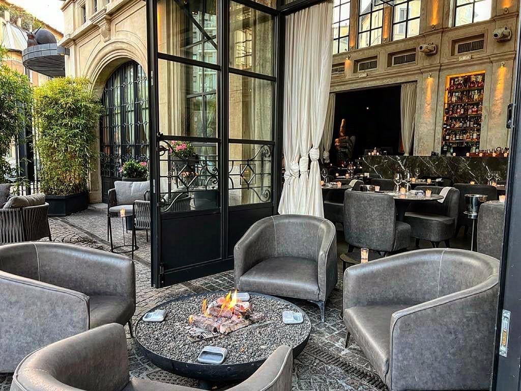 Outdoor Built-In Gas Fire Pit Insert | Italkero QUADRO 40 | LPG / Natural Gas
