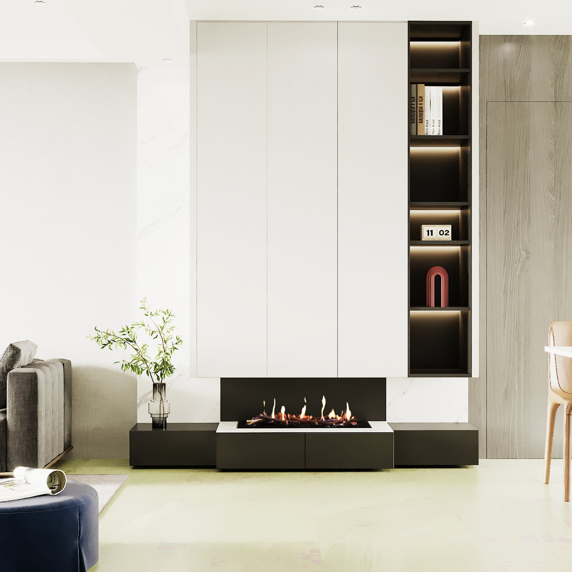 Italkero Focus Indoor Built-In Gas Fire Insert