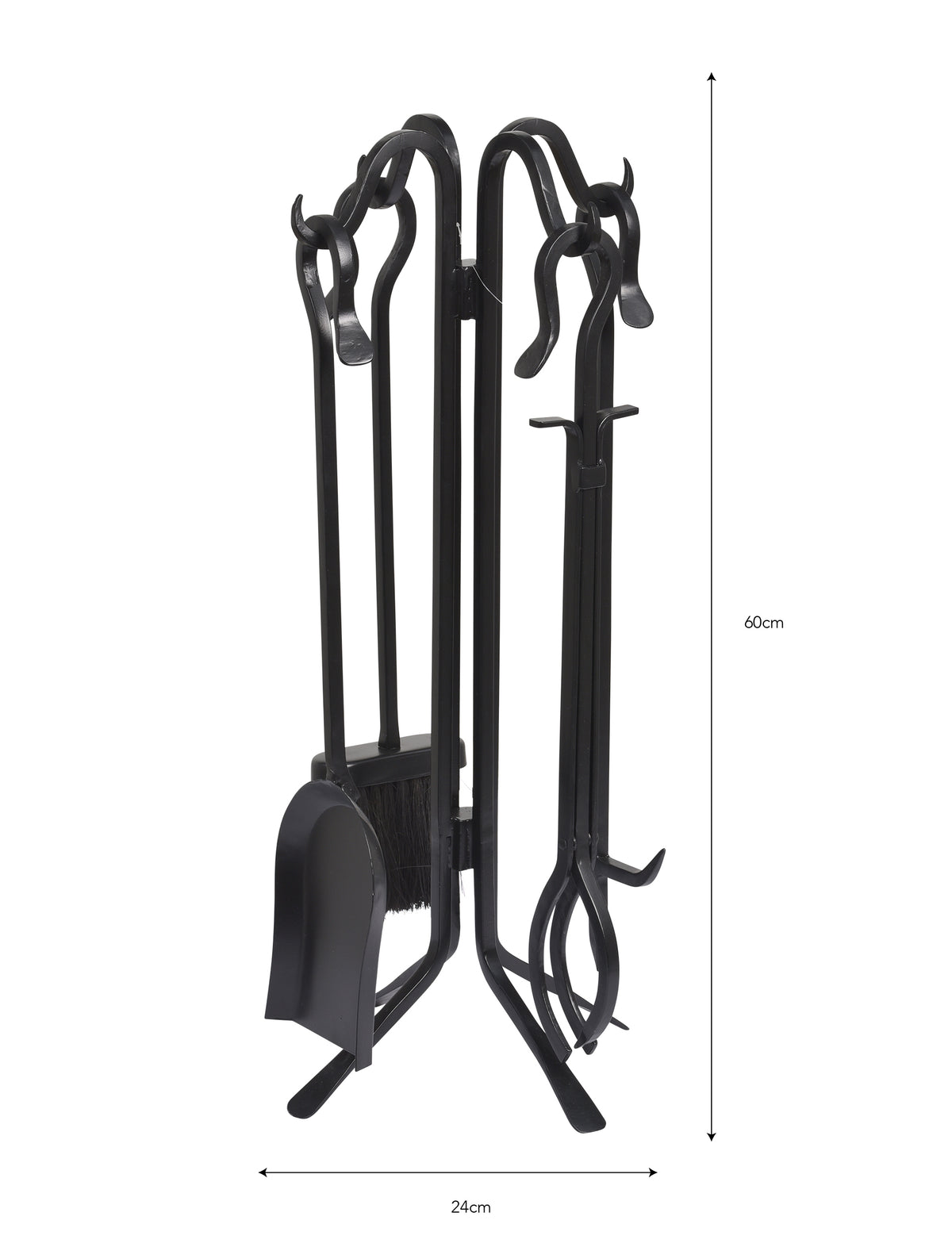 Batsford Fireside Tool Set – Iron, Black