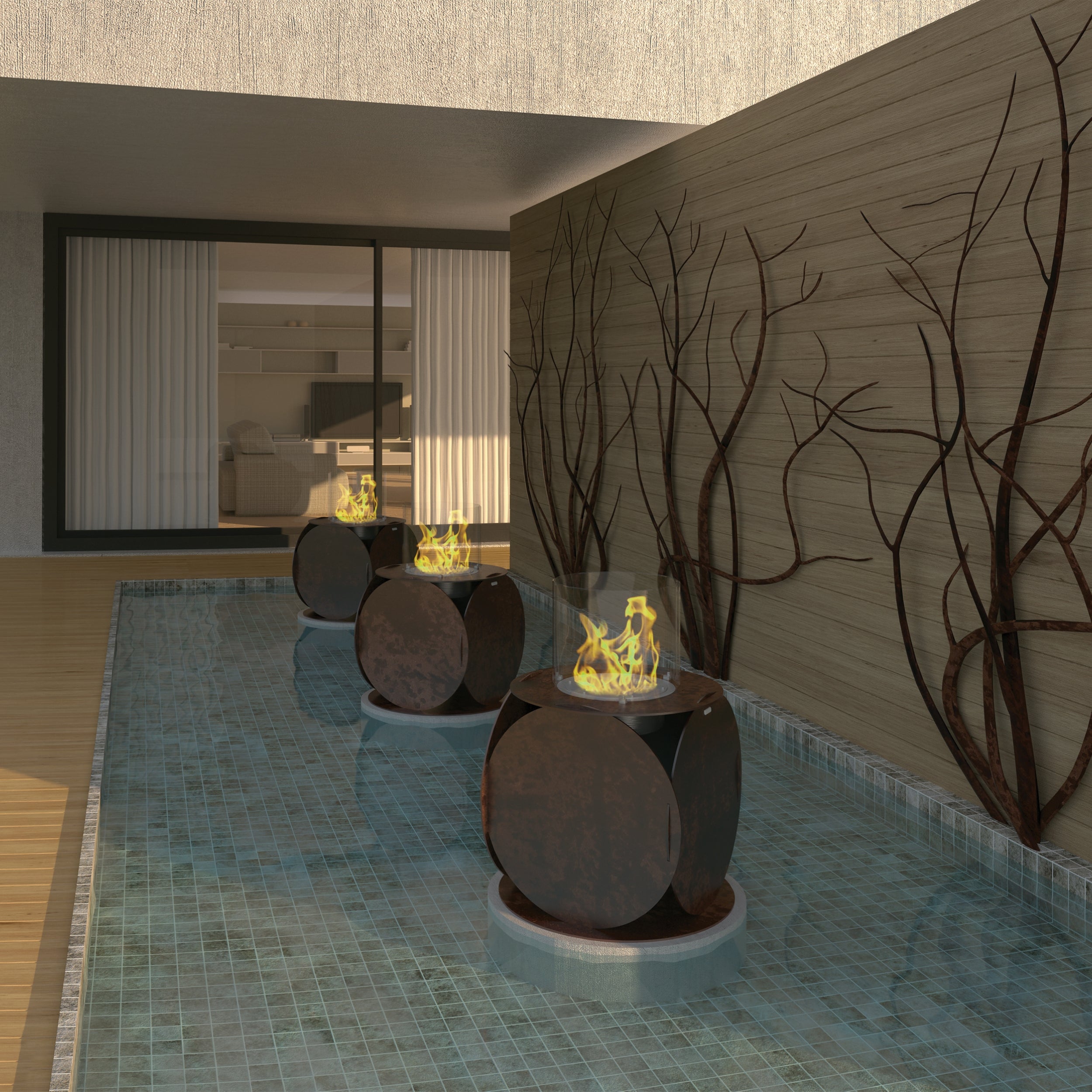 GlammFire Lira Bioethanol Fireplace