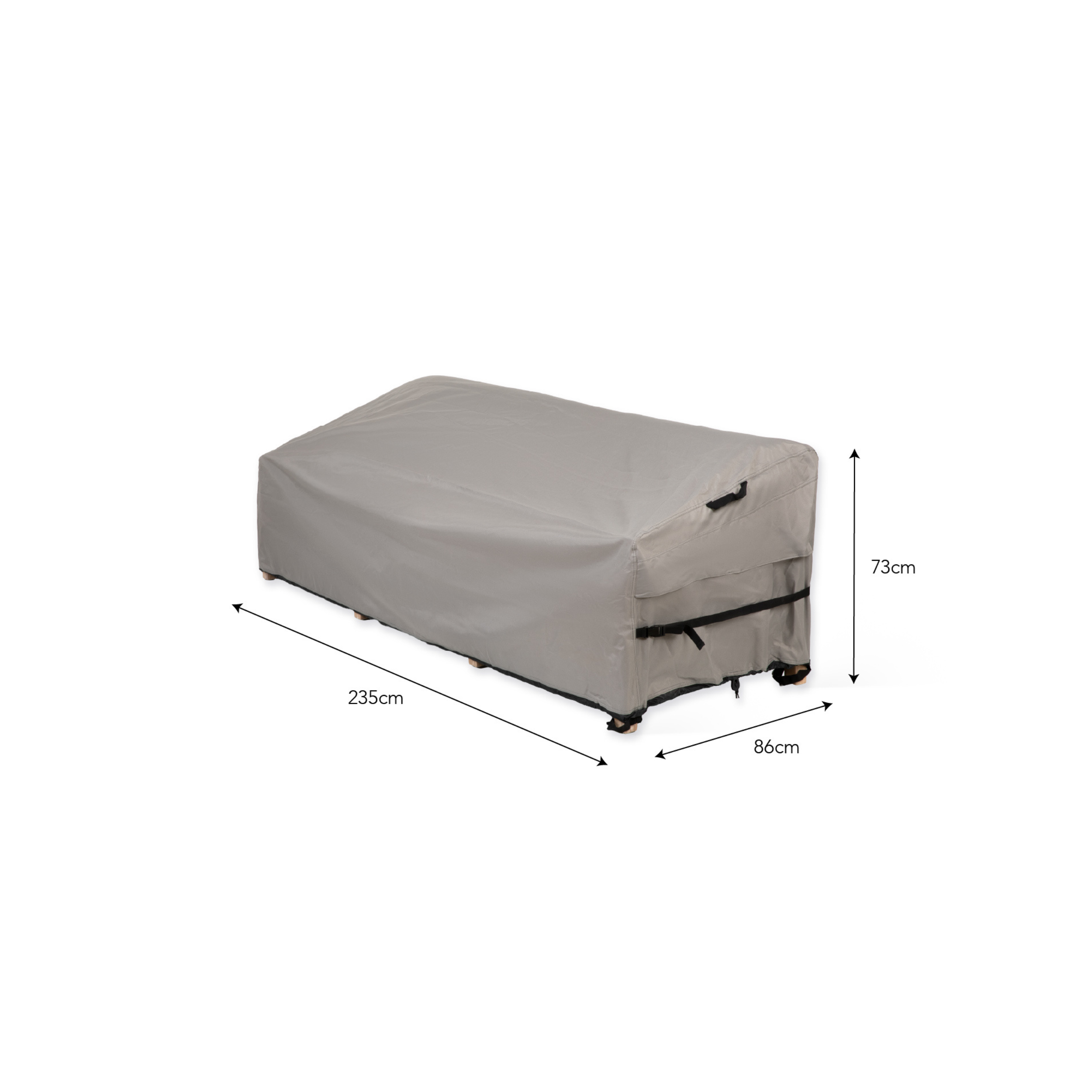 Lynton 3-Seater Sofa Furniture Cover – Grey PVC