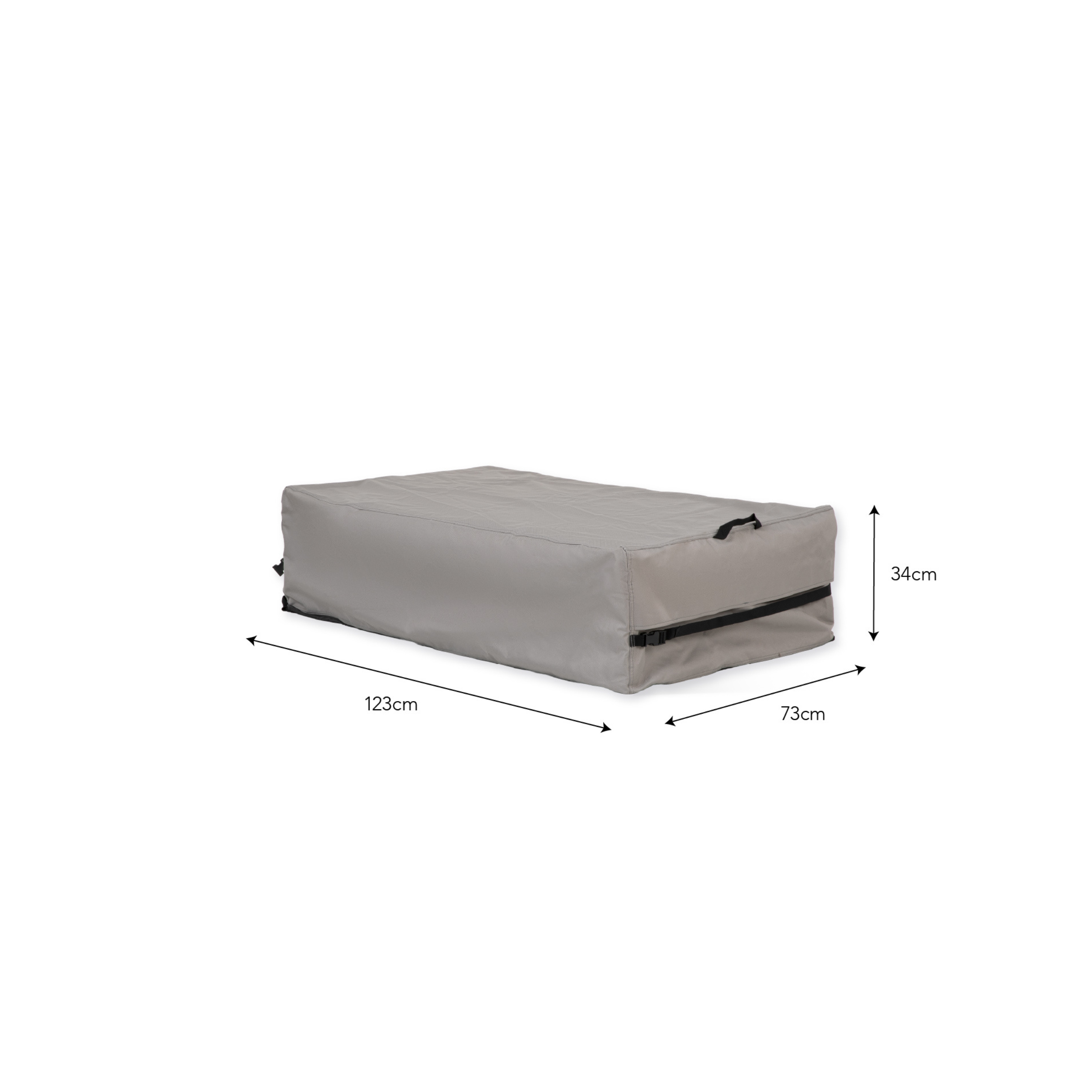 Lynton Rectangular Coffee Table Furniture Cover – Grey PVC