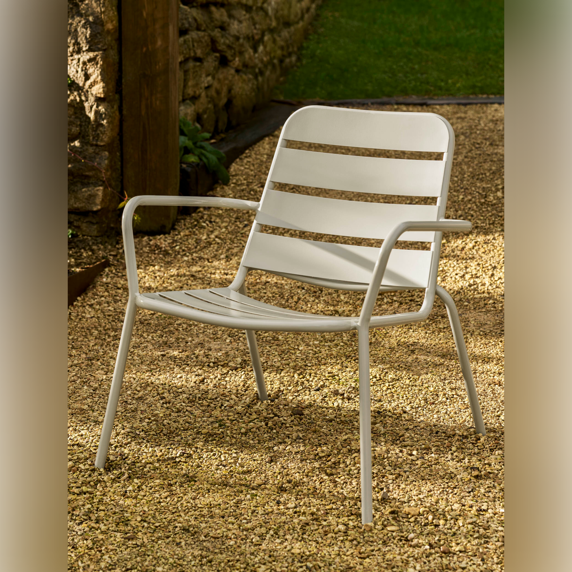 Newbridge Outdoor Armchair Bistro Set – Powder Coated Steel