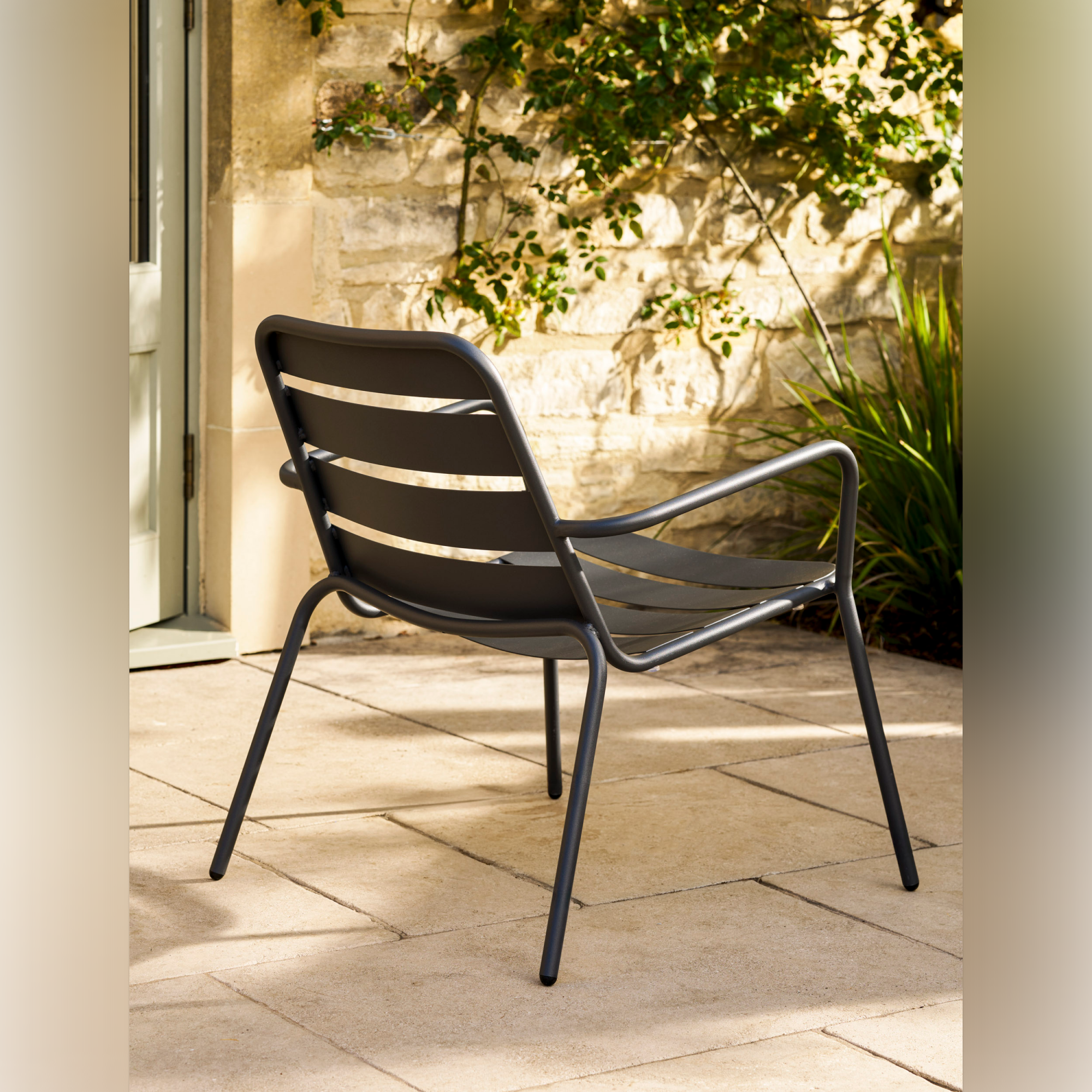 Newbridge Outdoor Armchair Bistro Set – Powder Coated Steel