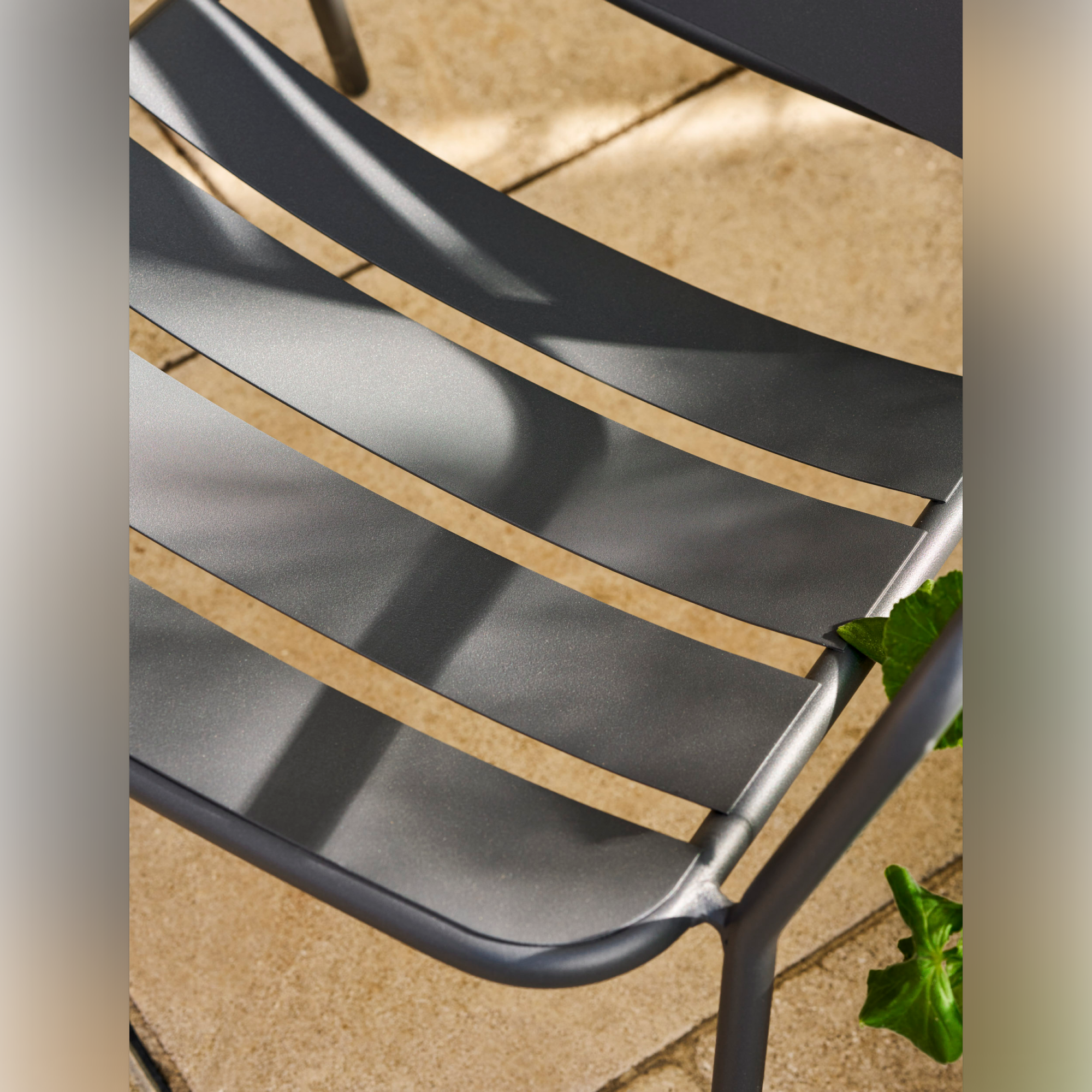 Newbridge Outdoor Armchair Bistro Set – Powder Coated Steel