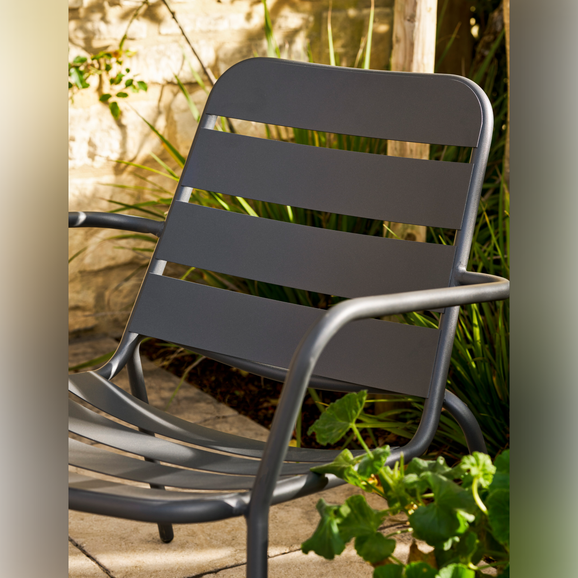 Newbridge Outdoor Armchair Bistro Set – Powder Coated Steel