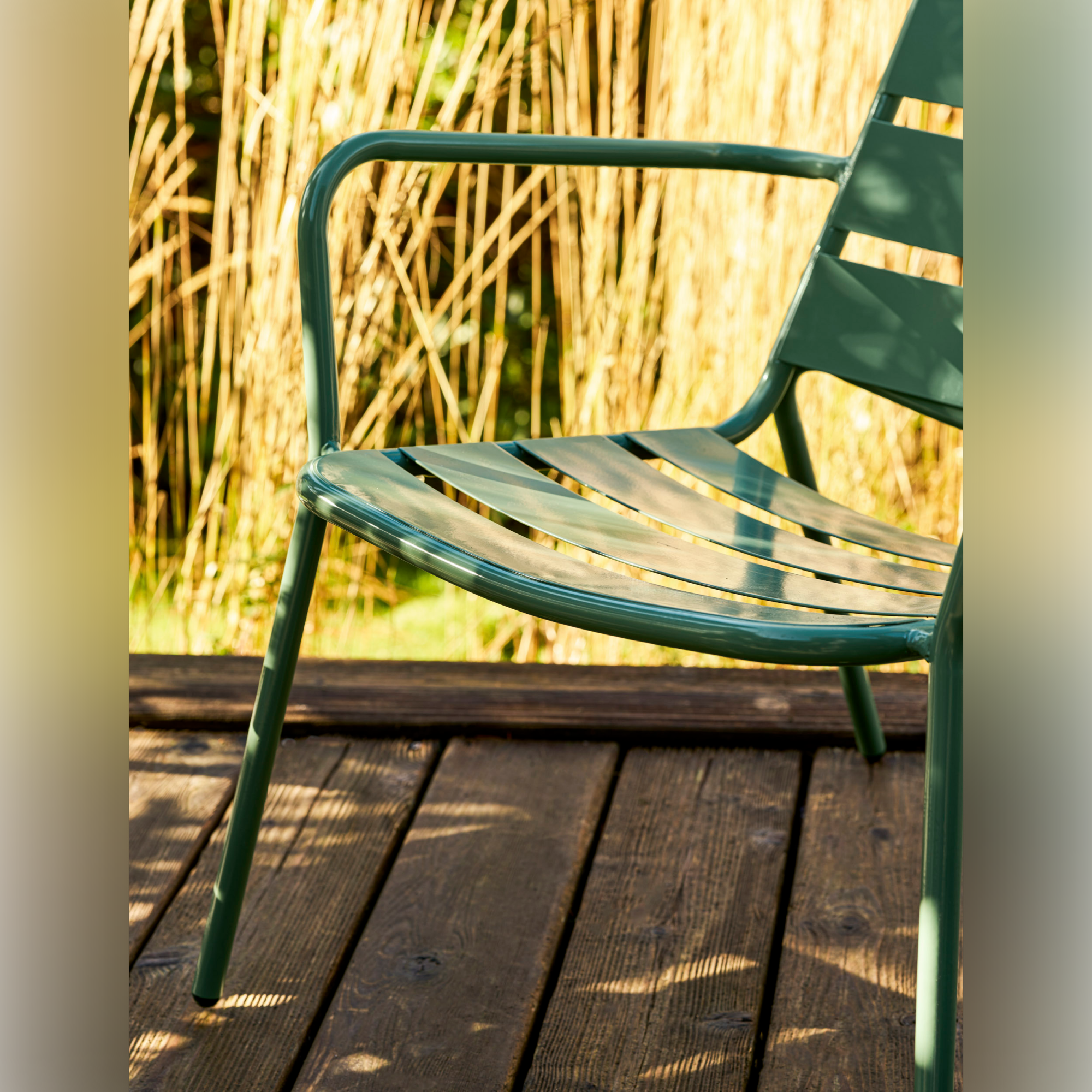 Newbridge Outdoor Armchair Bistro Set – Powder Coated Steel