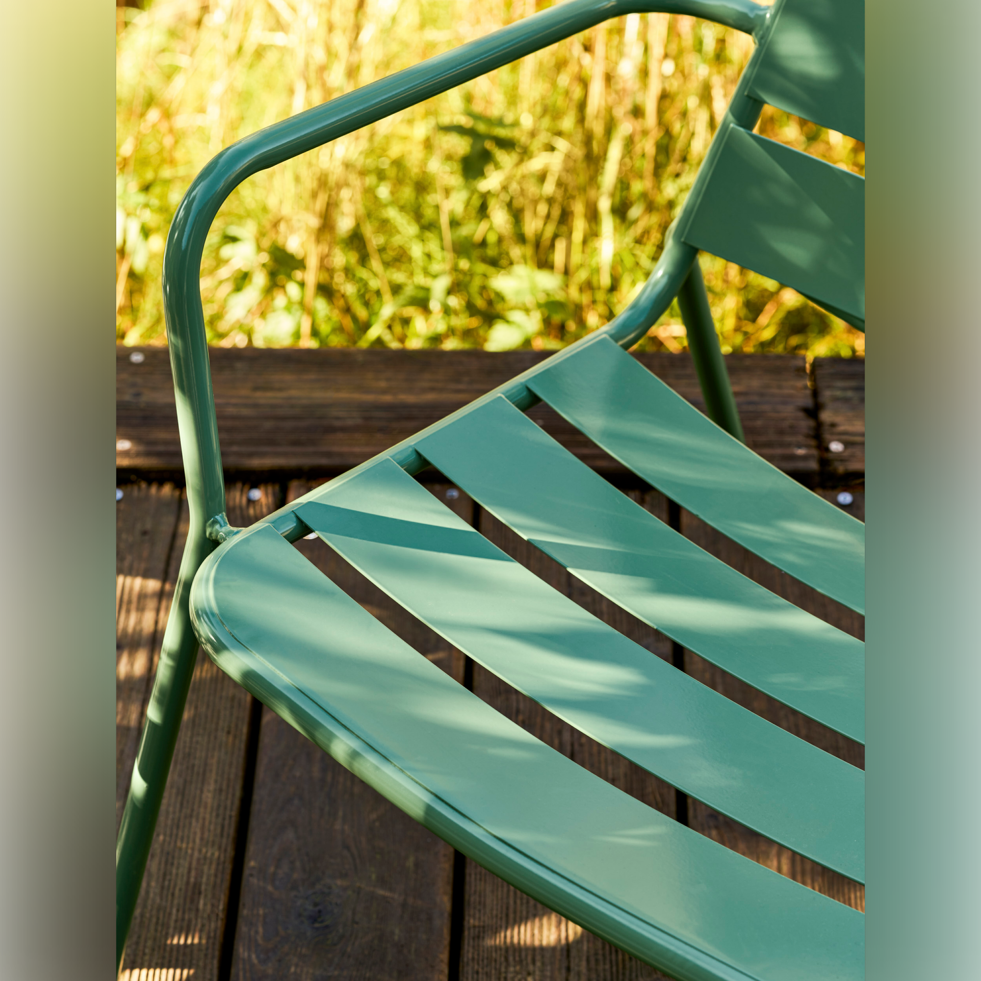 Newbridge Outdoor Armchair Bistro Set – Powder Coated Steel