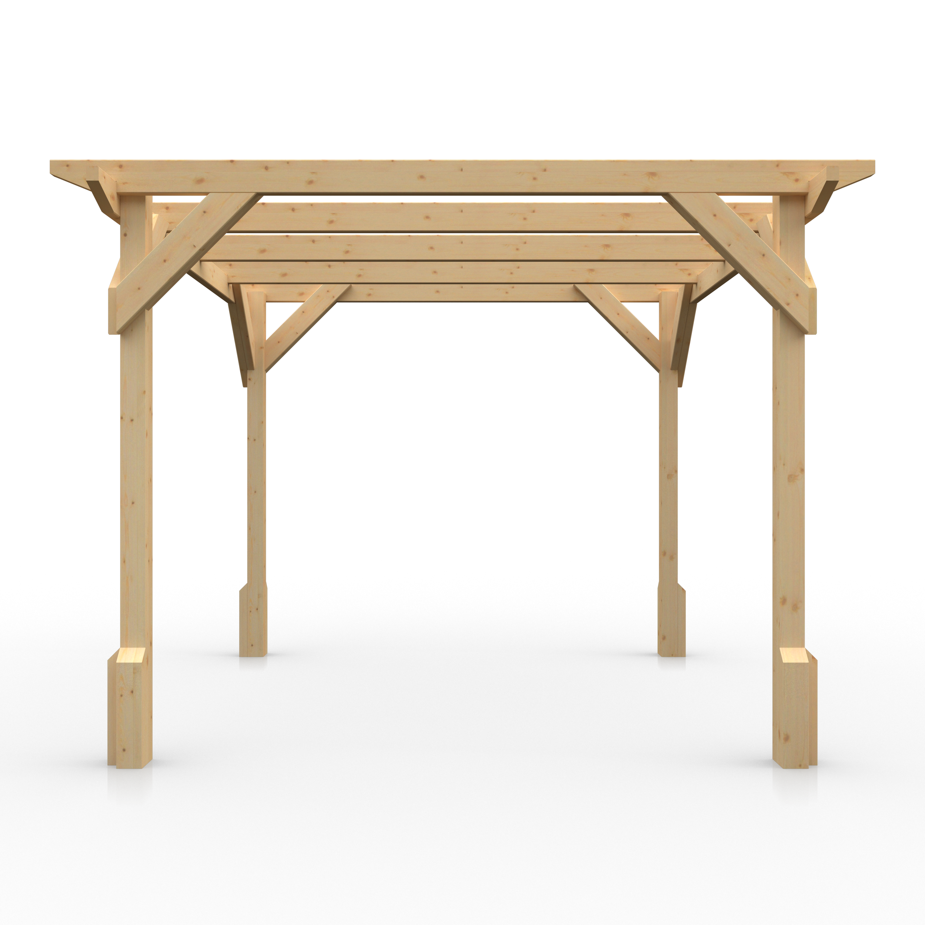 AEMYR Open Timber Pergola | 10 × 10 ft