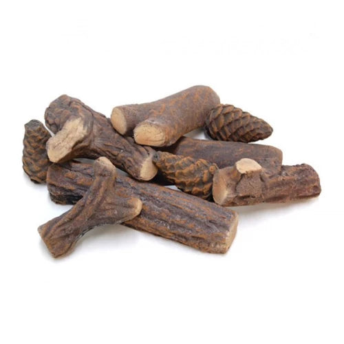 ScandiFlames Decorative Ceramic Logs – 9 Piece Set