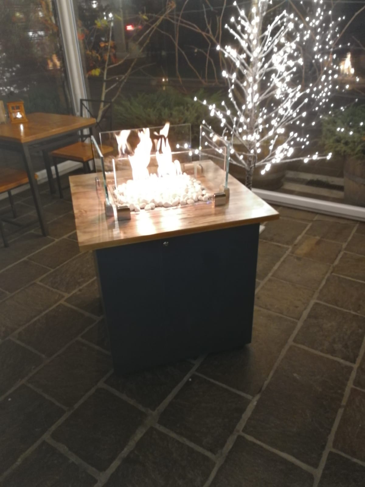 Outdoor Built-In Gas Fire Pit Insert | Italkero QUADRO 40 | LPG / Natural Gas