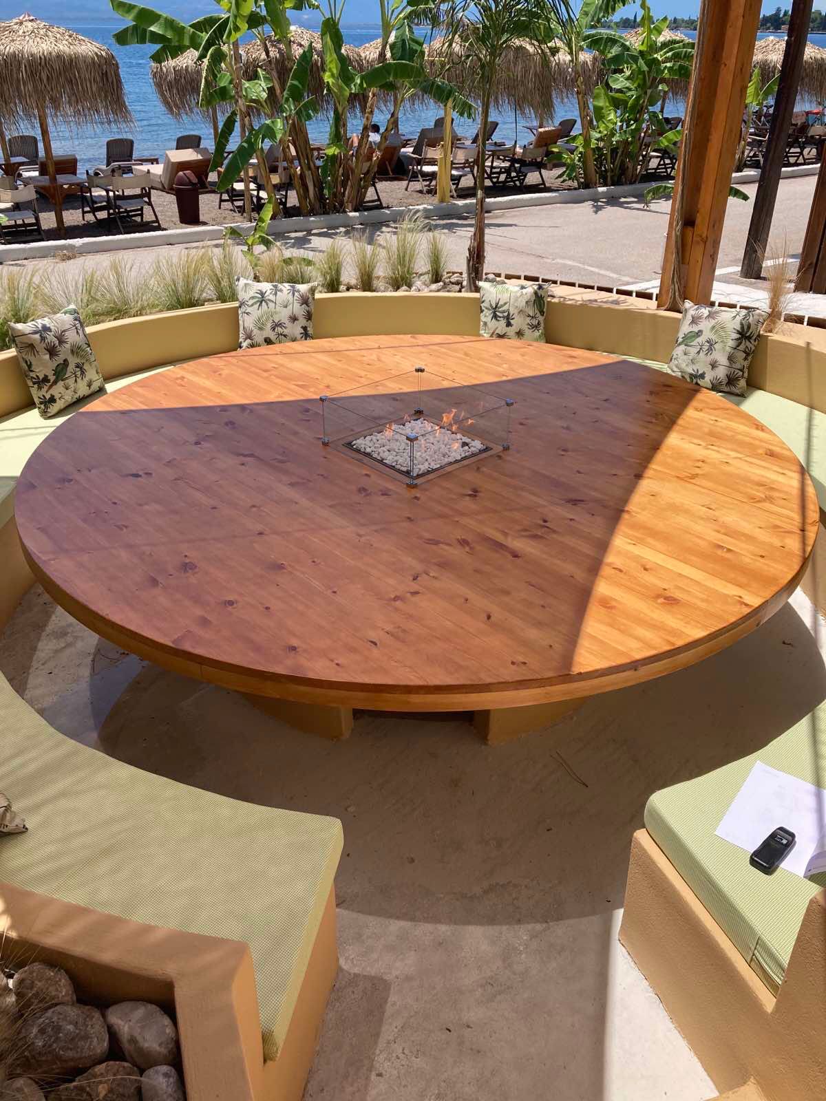 Outdoor Built-In Gas Fire Pit Insert | Italkero QUADRO 40 | LPG / Natural Gas