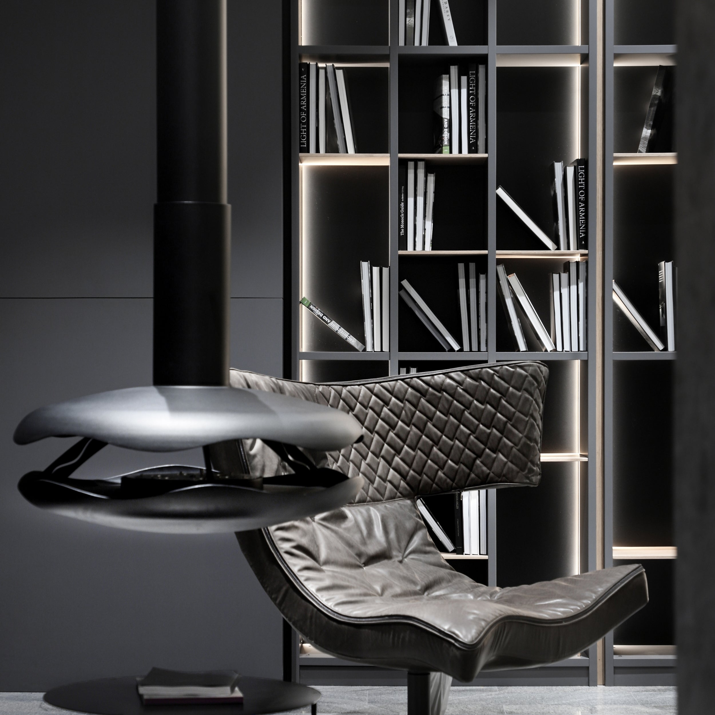 GlammFire Premium Perola Suspended Bioethanol Fireplace